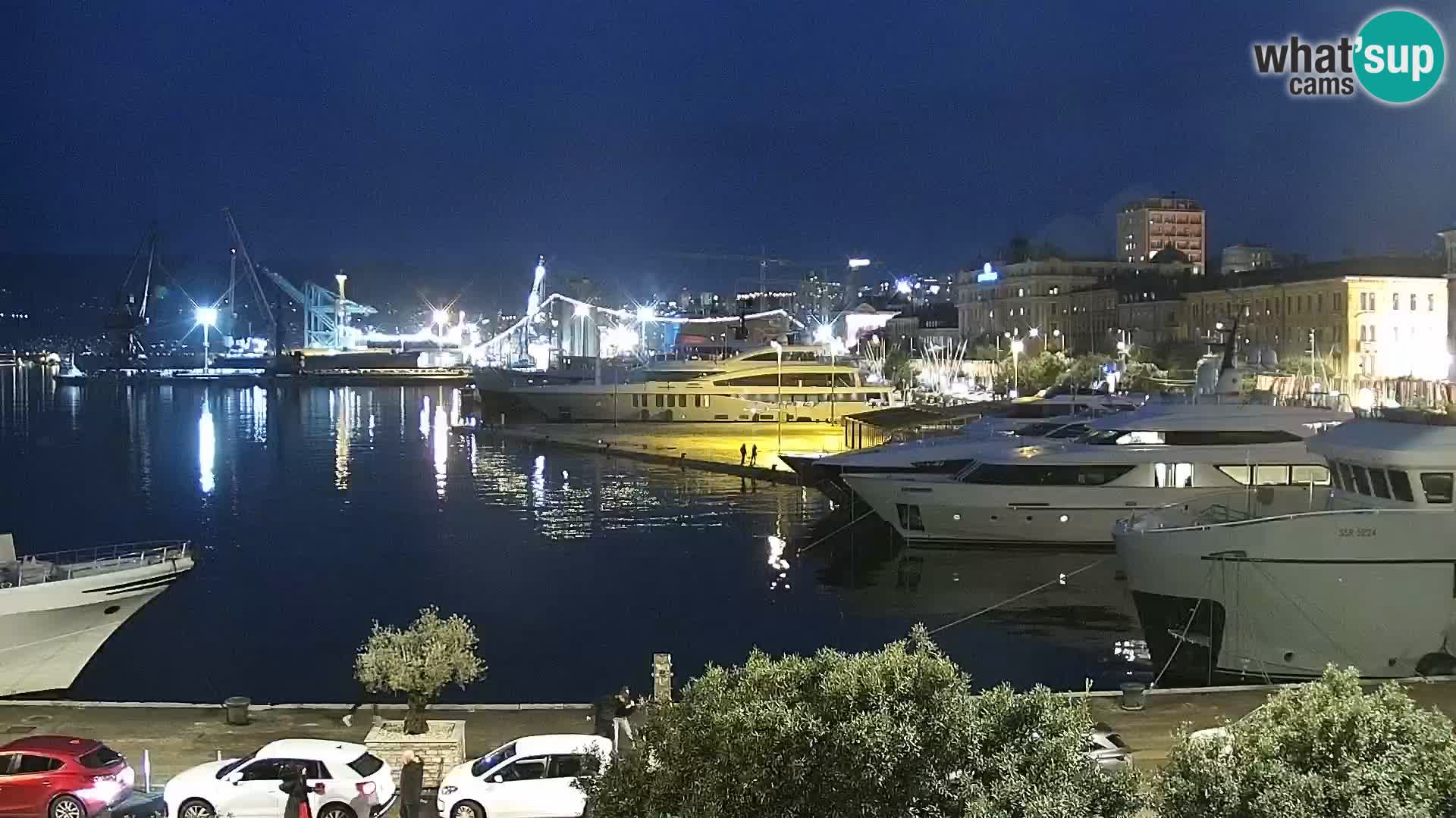 La Riva e la Marina a Rijeka (Fiume) – Live Webcam Croazia