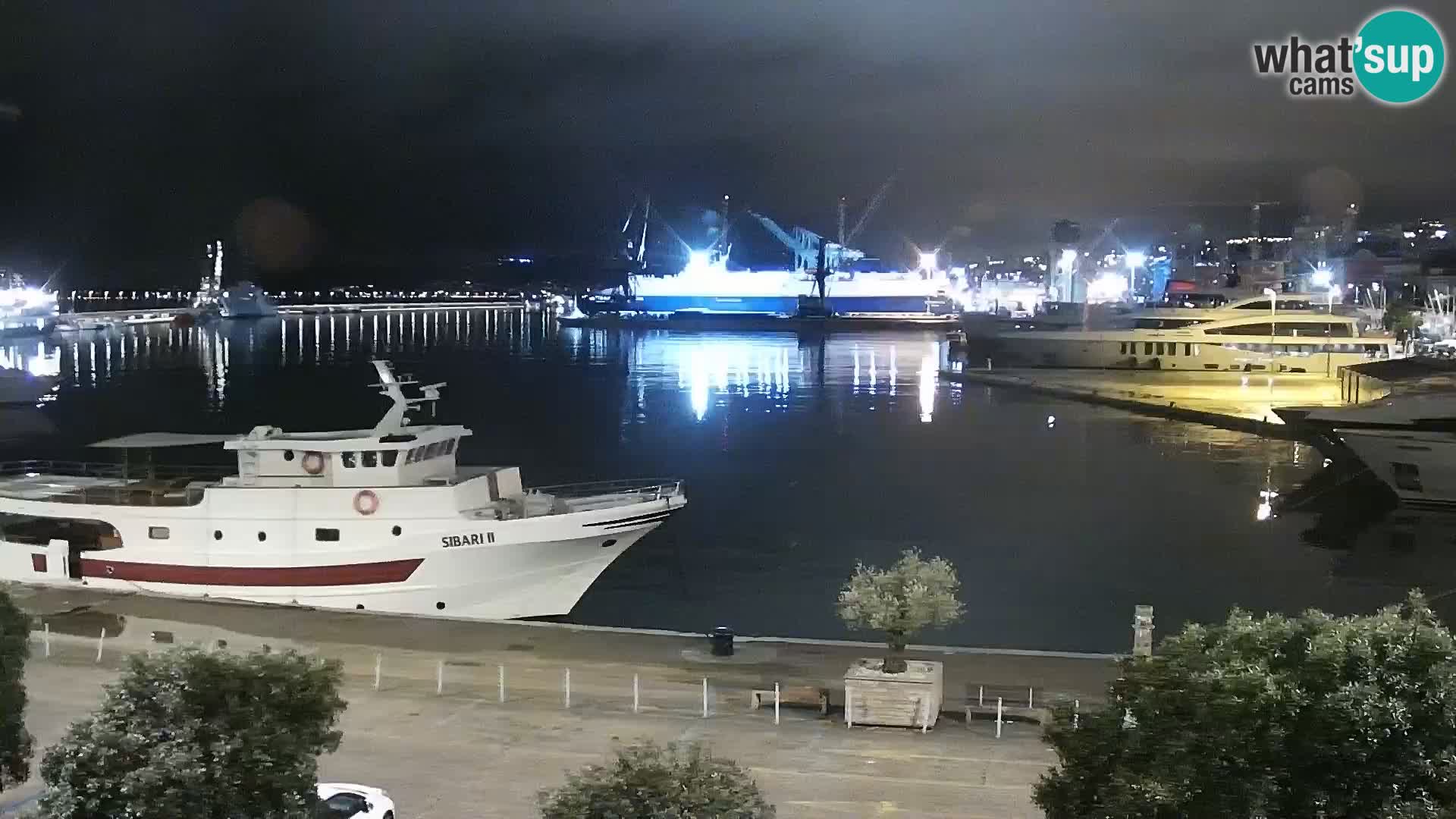 The Riva and Marina in Rijeka  – Live Webcam Croatia