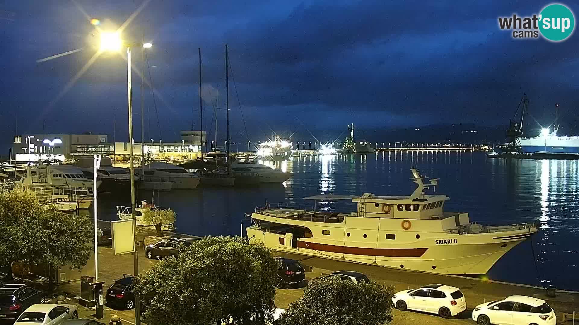 La Riva y Marina en Rijeka – Webcam en vivo Croacia