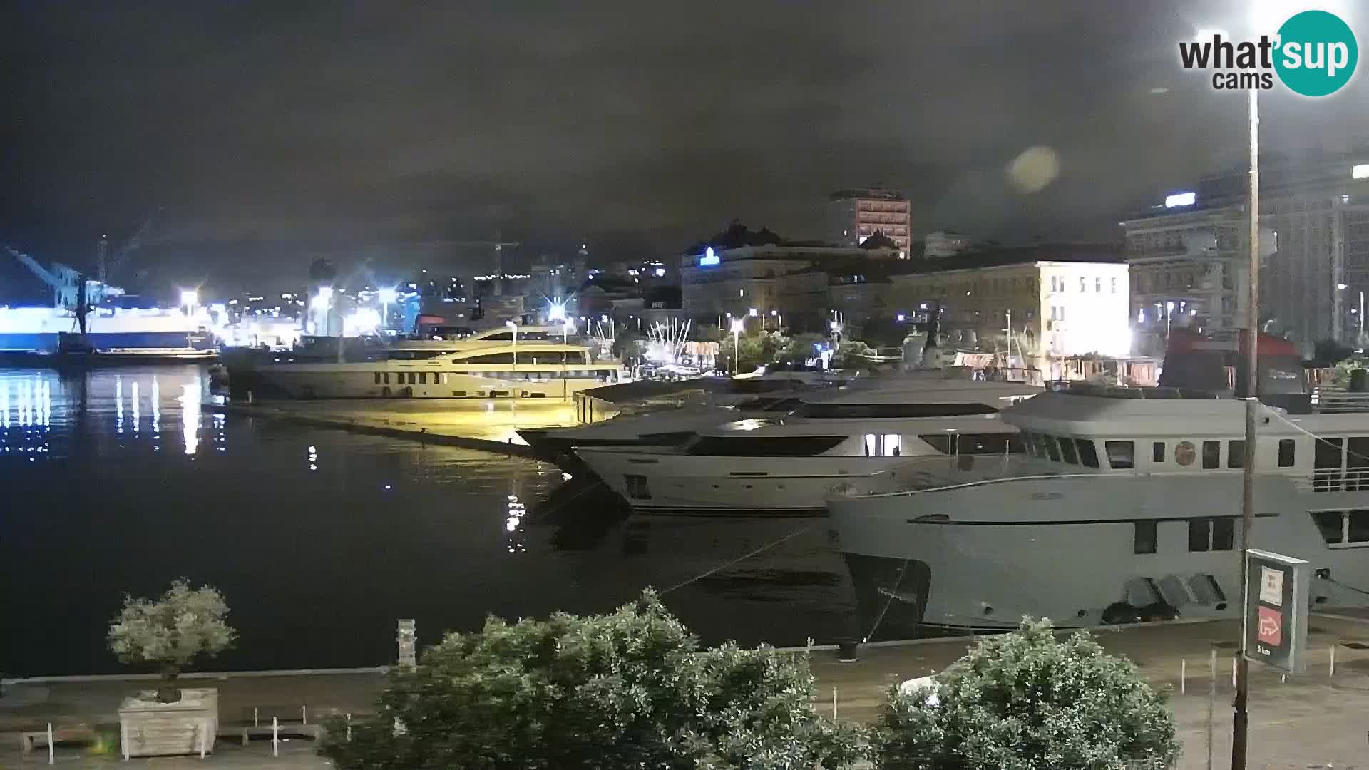 Die Riva und Marina in Rijeka – Live Webcam Kroatien