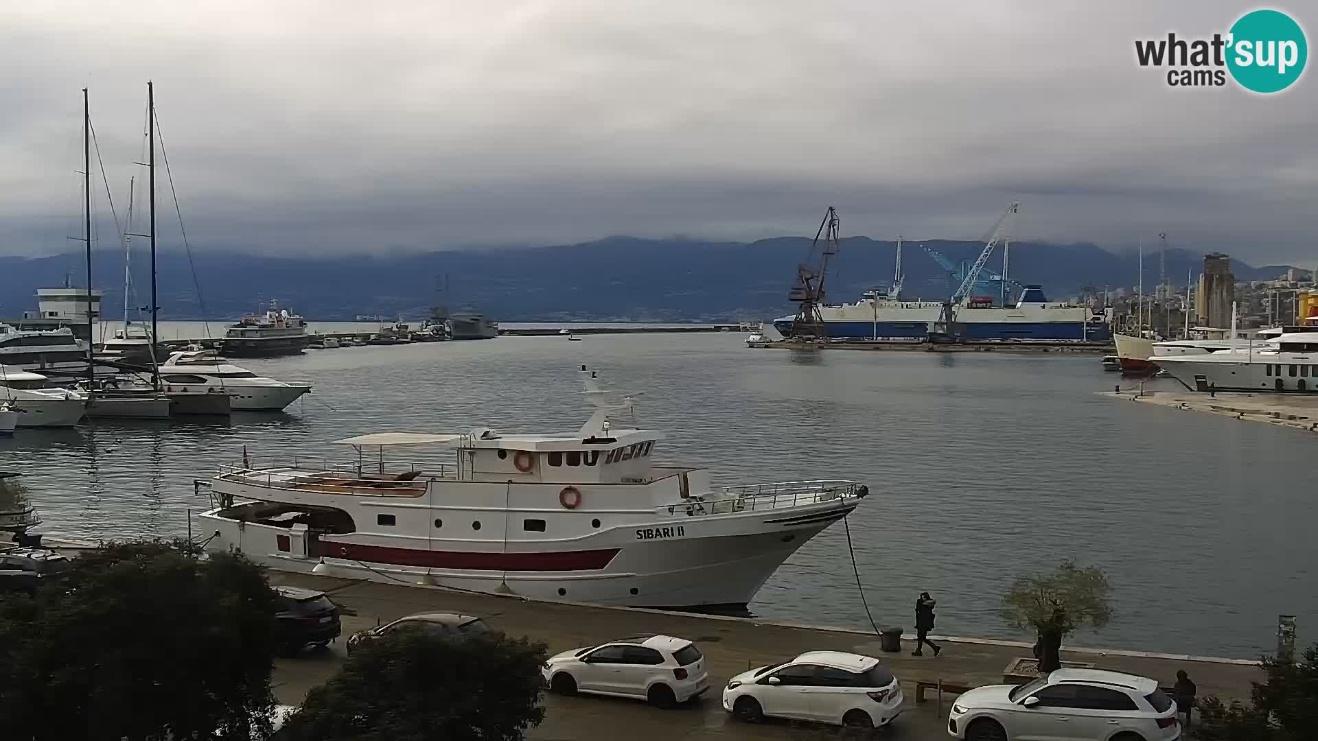 La Riva e la Marina a Rijeka (Fiume) – Live Webcam Croazia