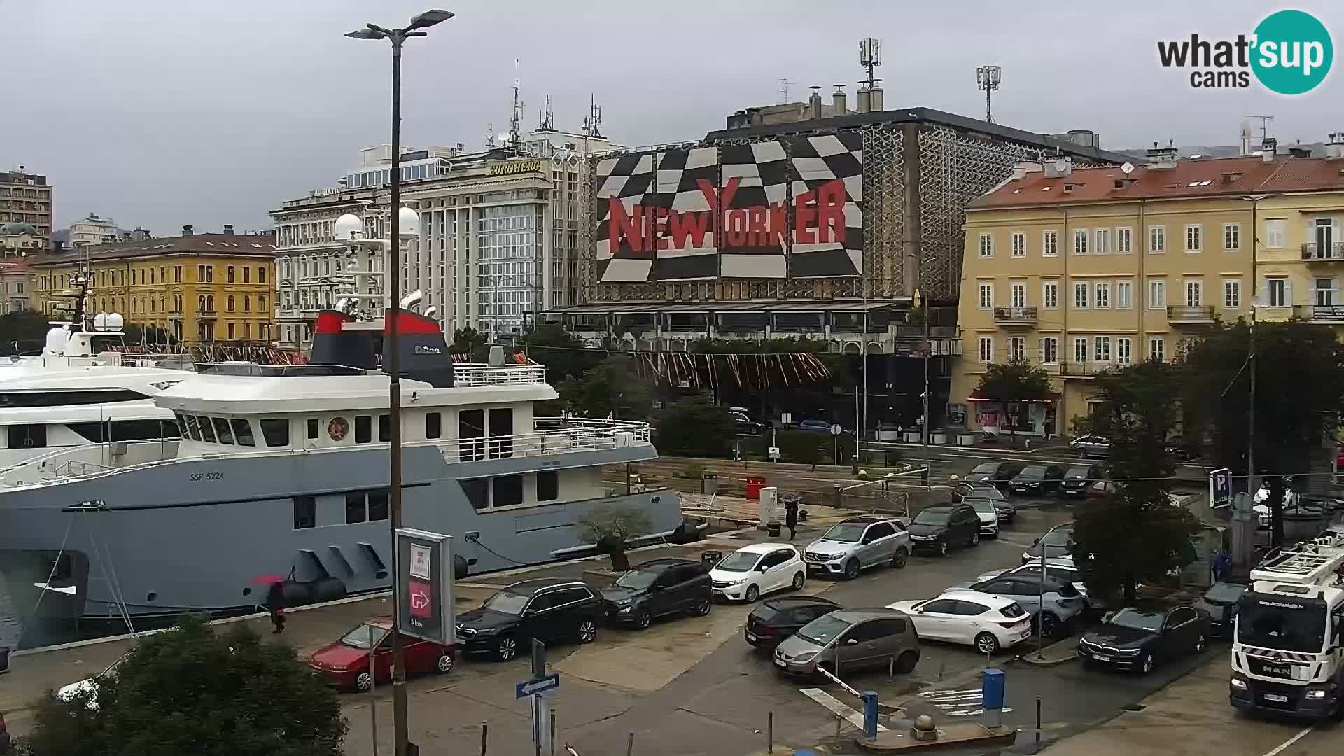 La Riva y Marina en Rijeka – Webcam en vivo Croacia