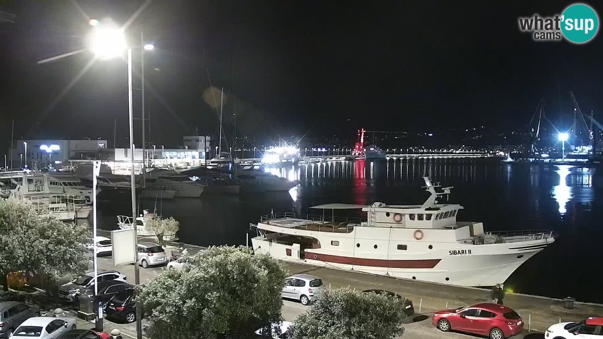 Die Riva und Marina in Rijeka – Live Webcam Kroatien