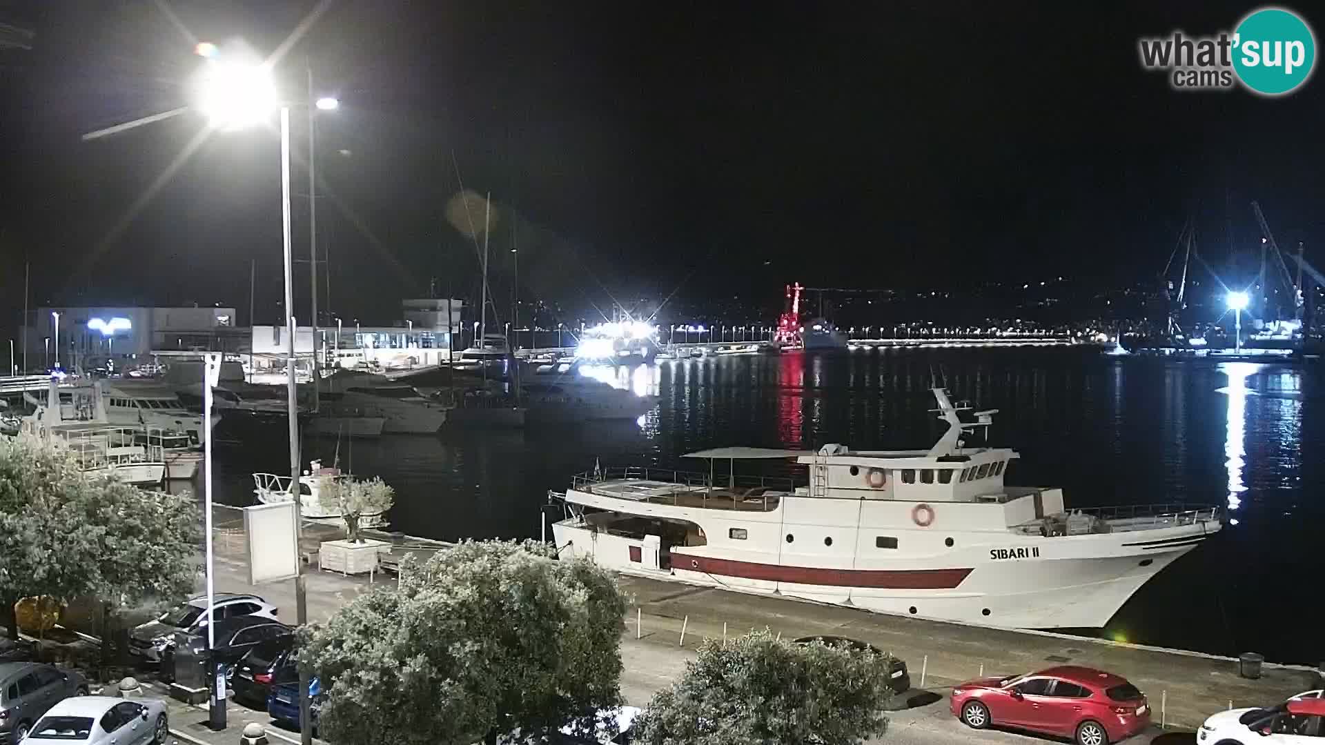 La Riva et Marina à Rijeka – Live Webcam Croatie