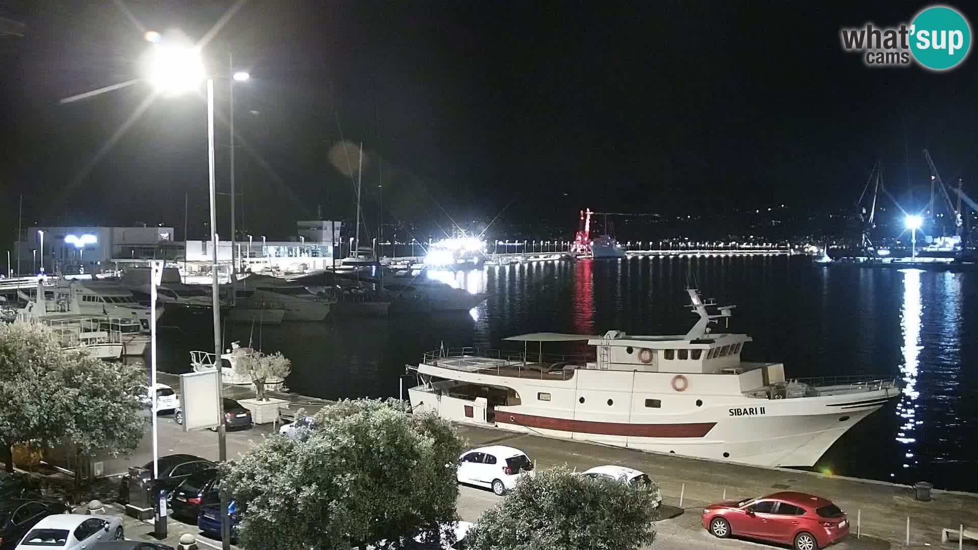 La Riva et Marina à Rijeka – Live Webcam Croatie