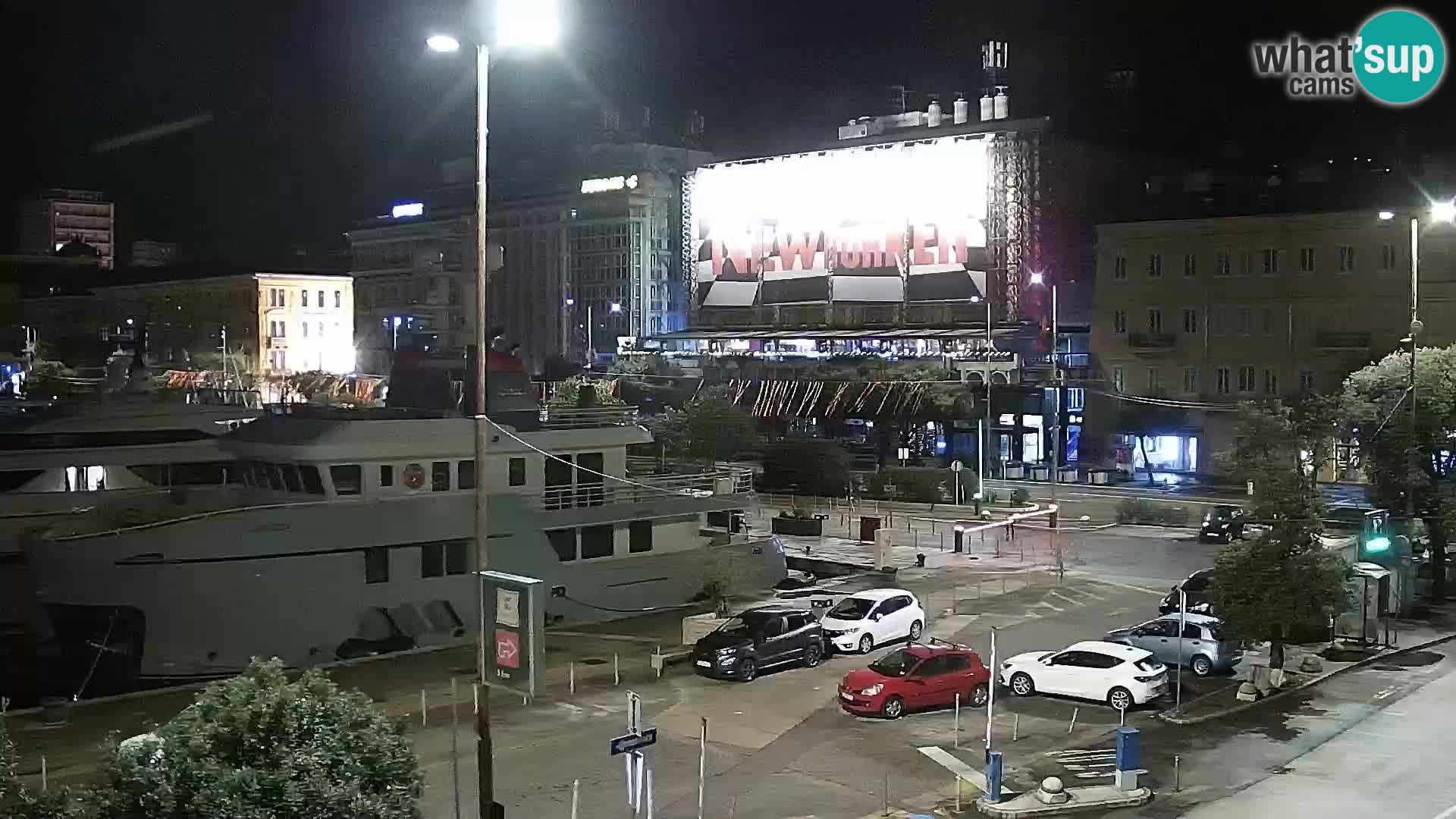 Riva i Marina u Rijeci – Web kamera uživo u Hrvatskoj