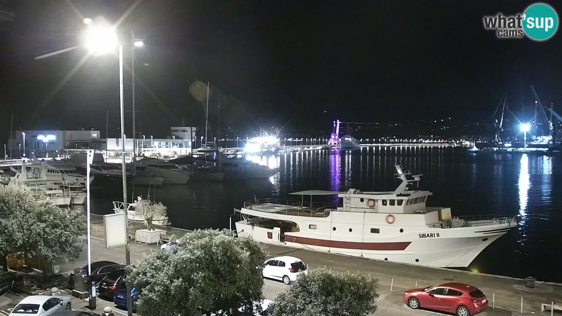 The Riva and Marina in Rijeka  – Live Webcam Croatia