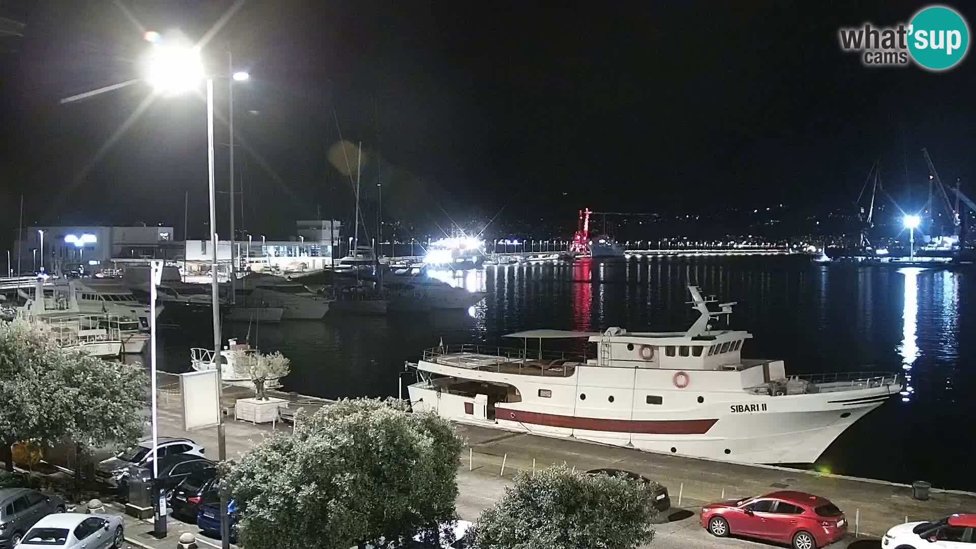 The Riva and Marina in Rijeka  – Live Webcam Croatia