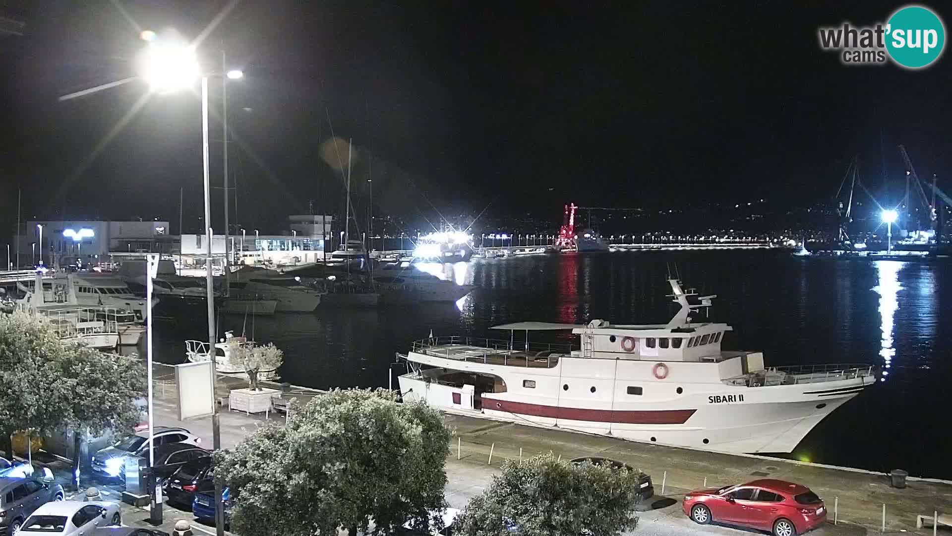 Die Riva und Marina in Rijeka – Live Webcam Kroatien