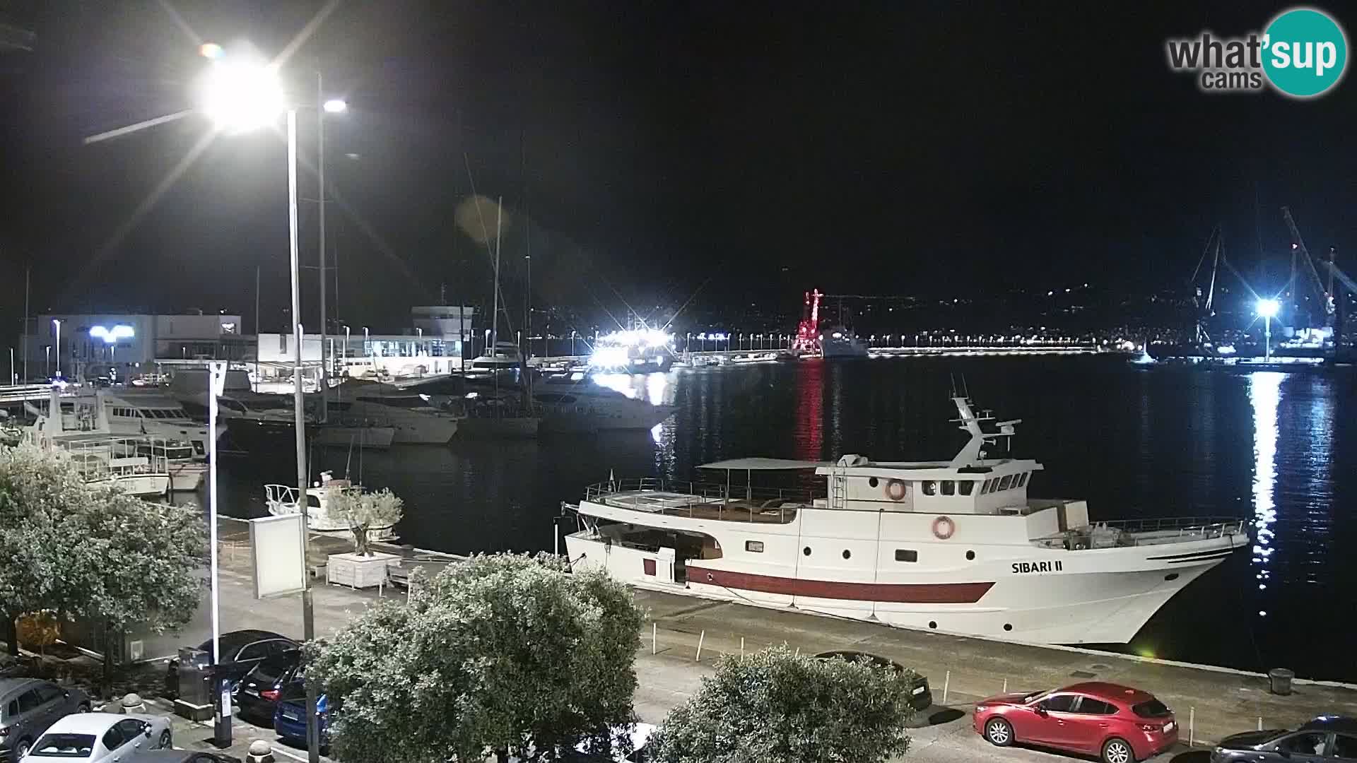 Die Riva und Marina in Rijeka – Live Webcam Kroatien