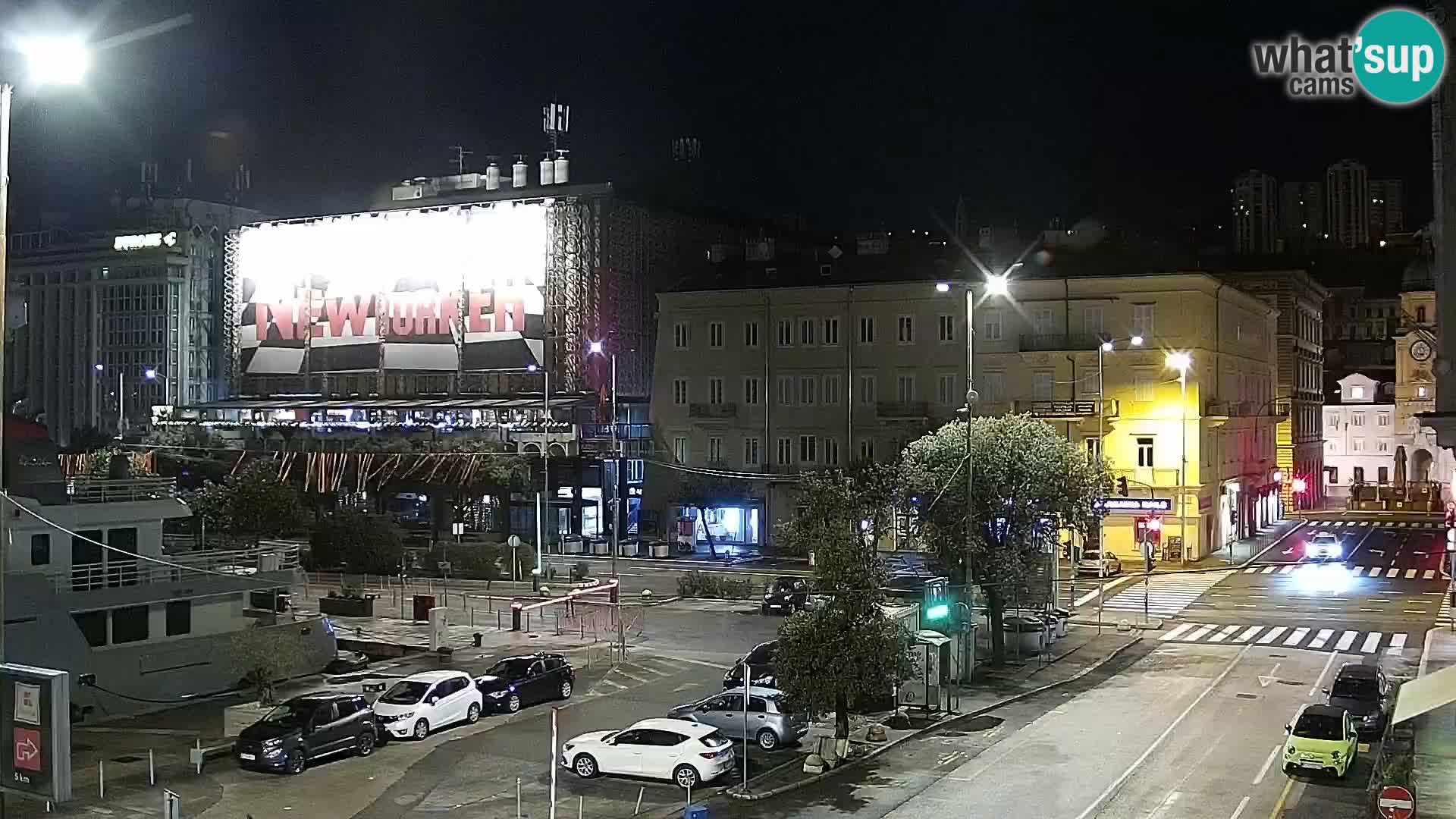 La Riva e la Marina a Rijeka (Fiume) – Live Webcam Croazia