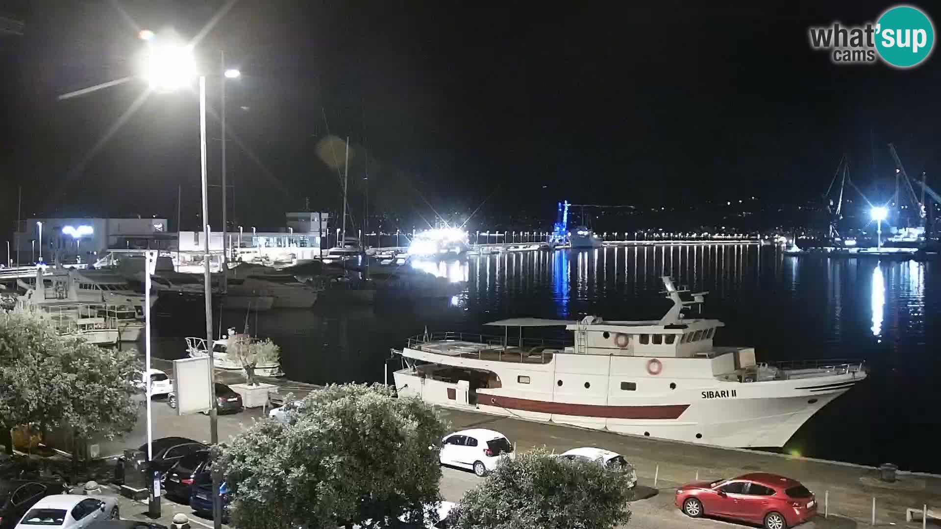 La Riva et Marina à Rijeka – Live Webcam Croatie
