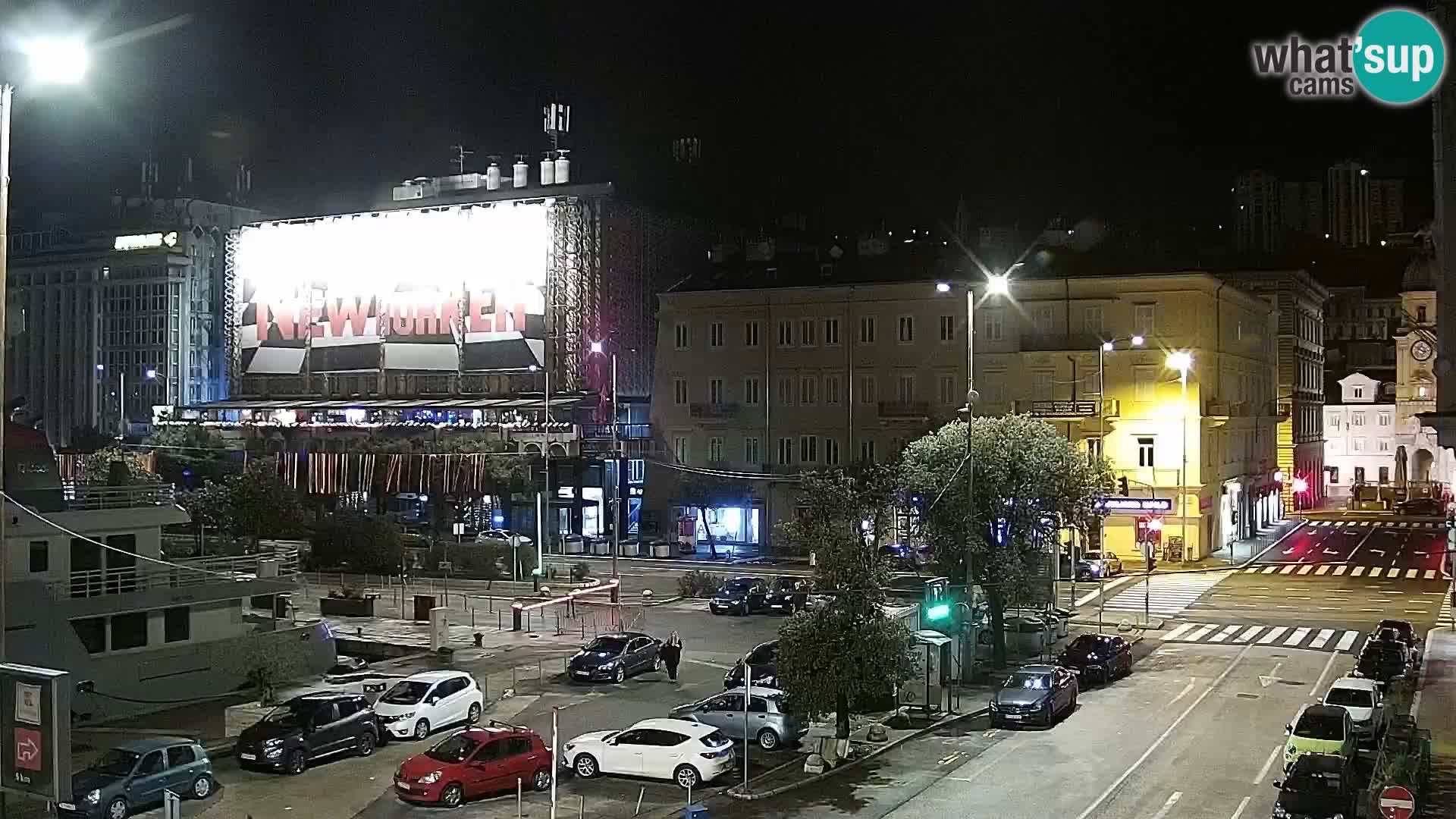 La Riva et Marina à Rijeka – Live Webcam Croatie