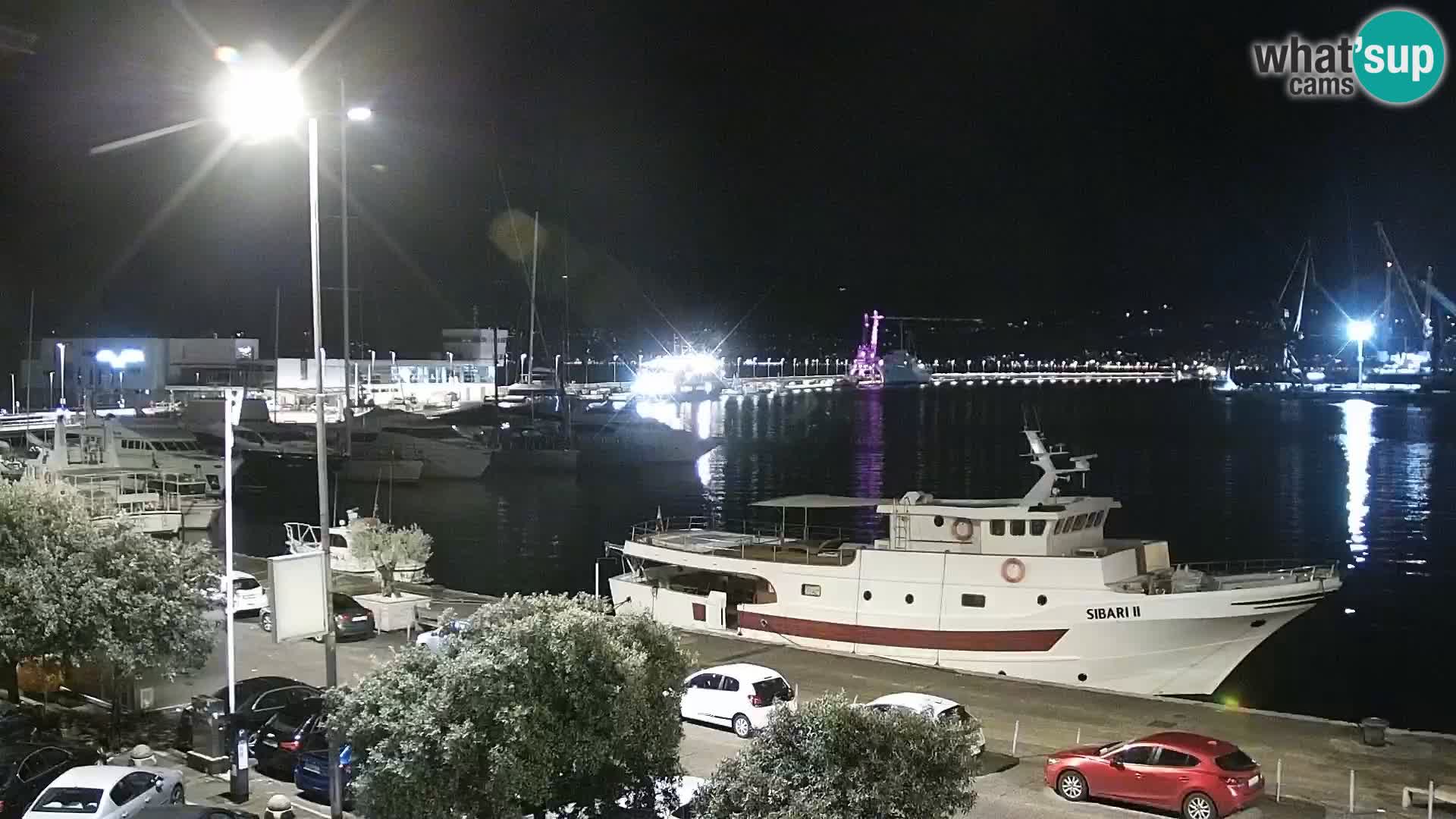 La Riva e la Marina a Rijeka (Fiume) – Live Webcam Croazia