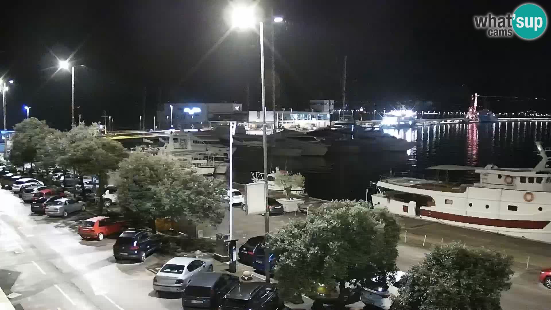 Die Riva und Marina in Rijeka – Live Webcam Kroatien