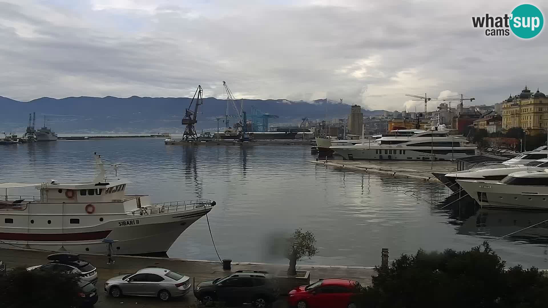 La Riva e la Marina a Rijeka (Fiume) – Live Webcam Croazia