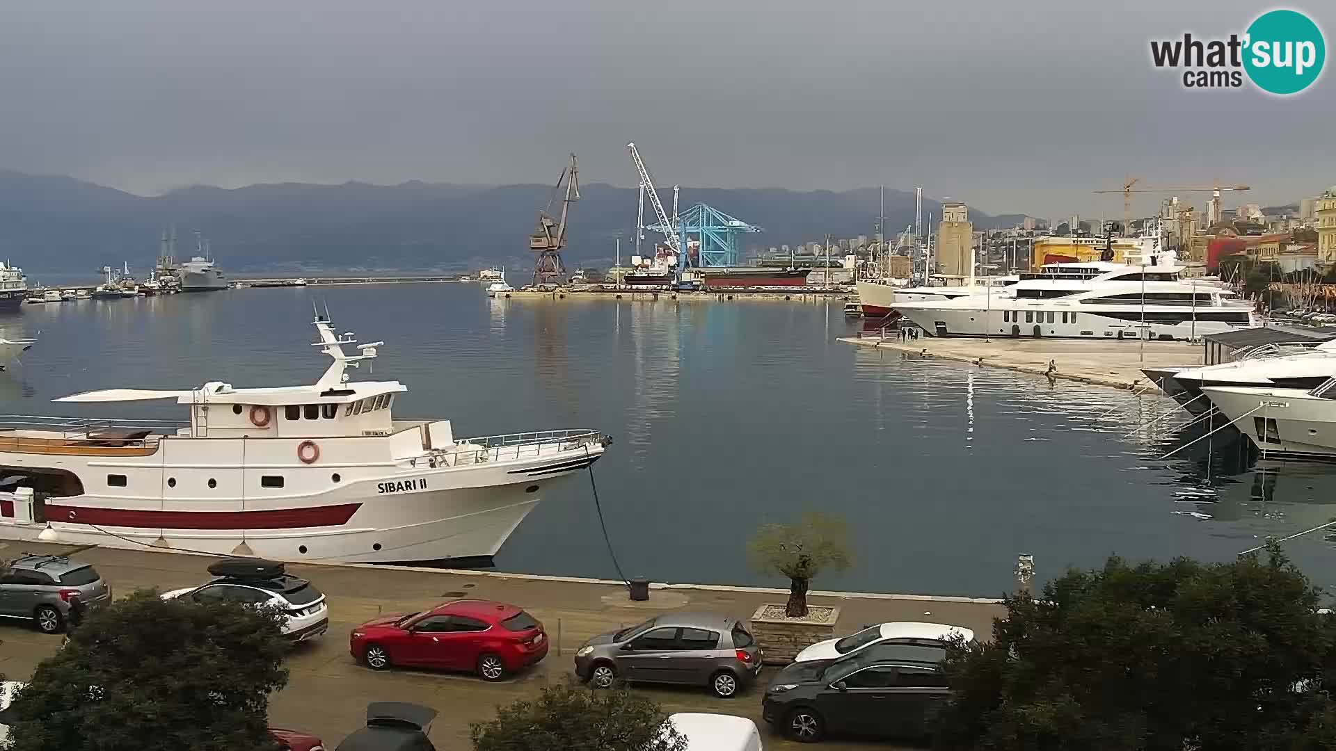 La Riva e la Marina a Rijeka (Fiume) – Live Webcam Croazia