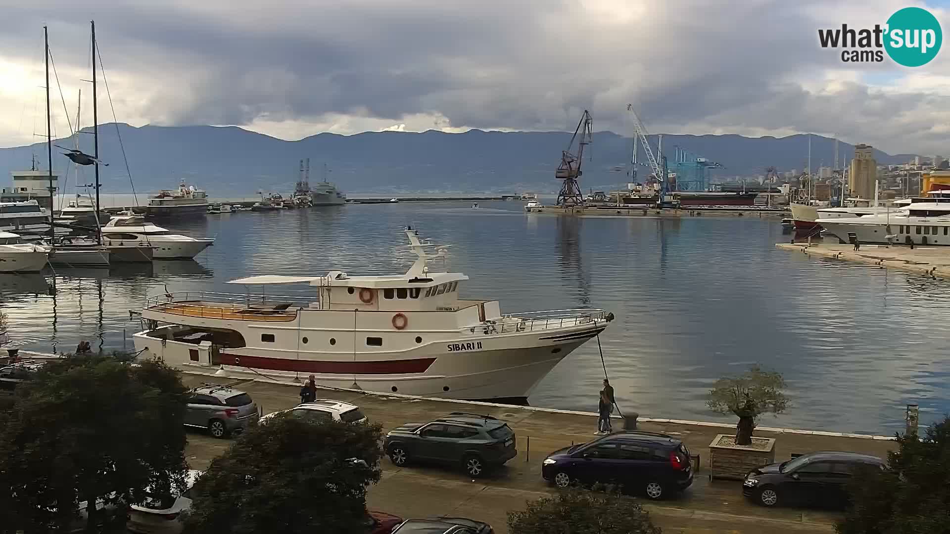 The Riva and Marina in Rijeka  – Live Webcam Croatia