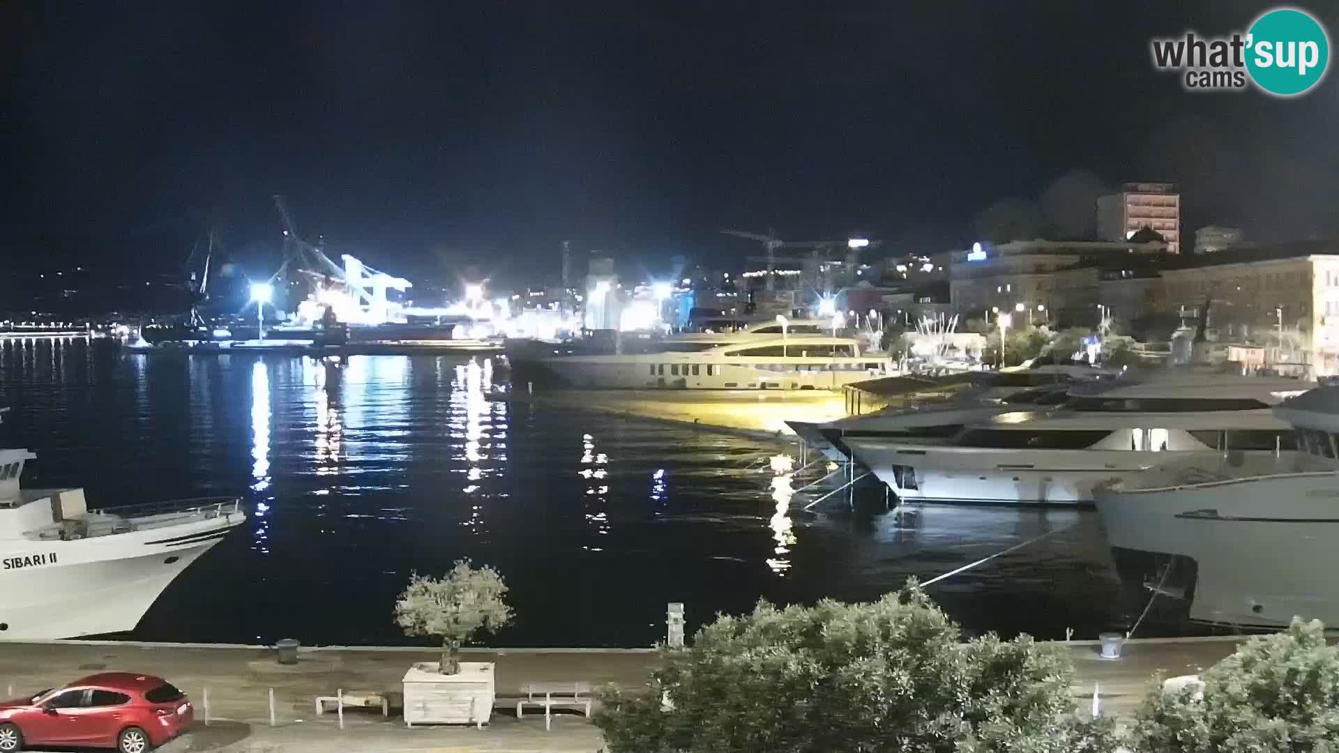 La Riva et Marina à Rijeka – Live Webcam Croatie