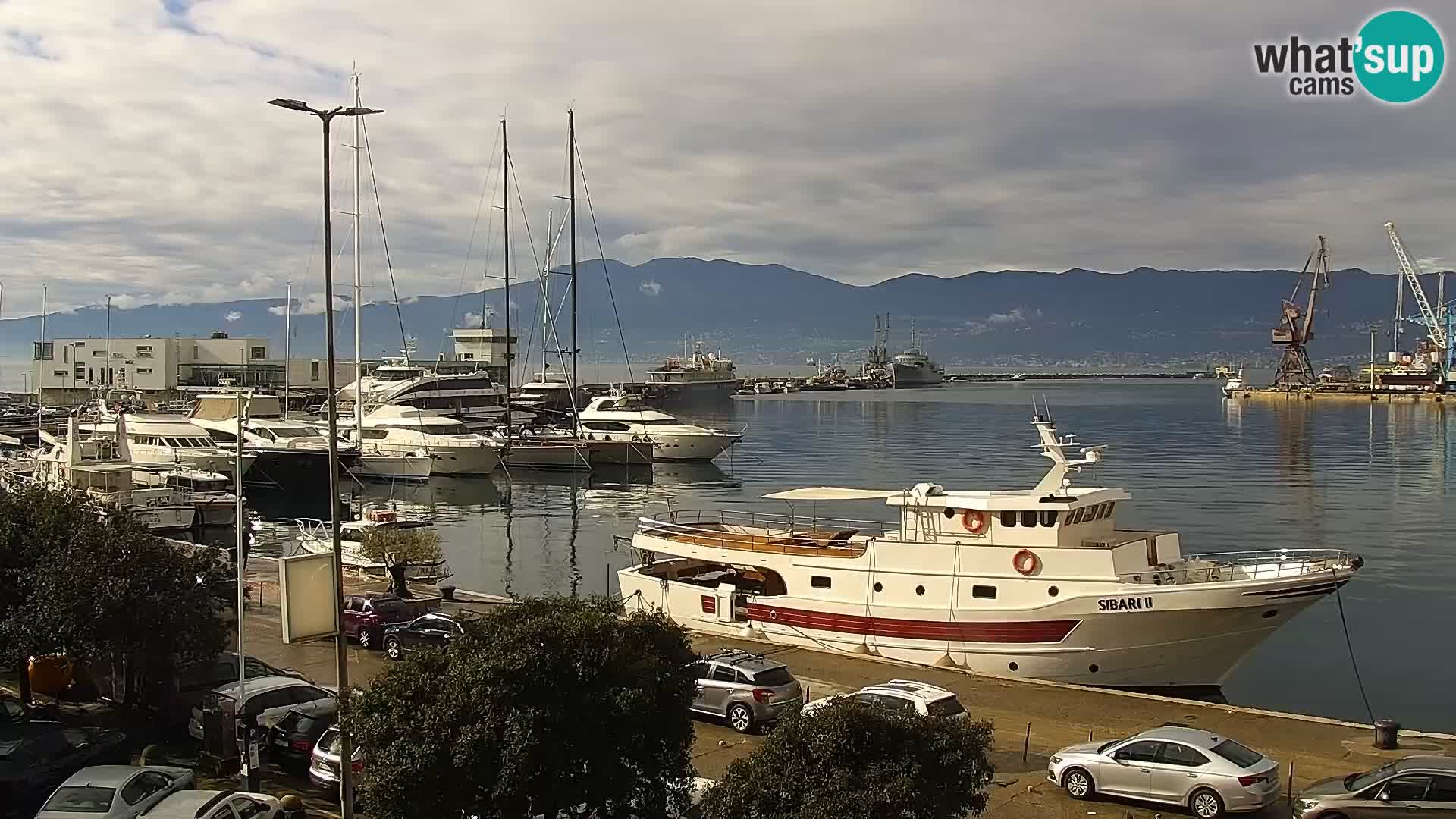 La Riva et Marina à Rijeka – Live Webcam Croatie