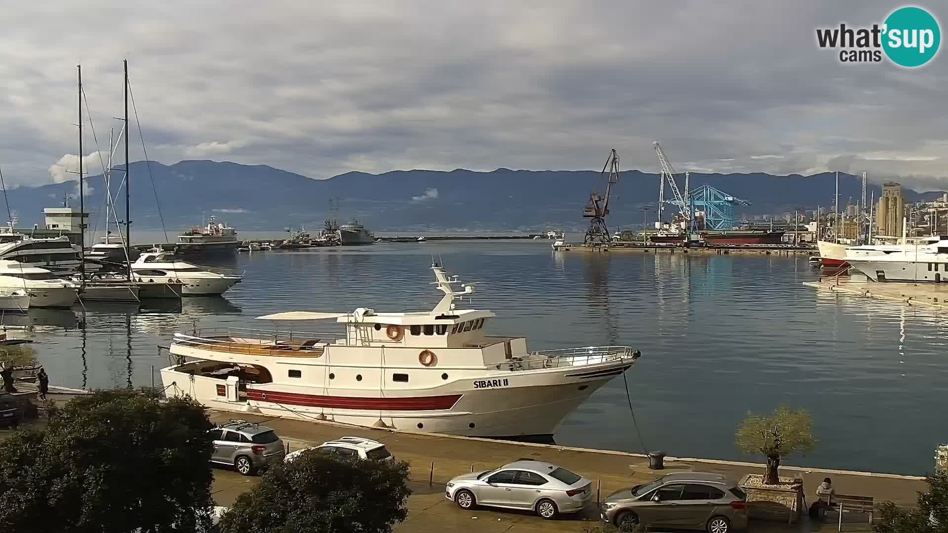 La Riva e la Marina a Rijeka (Fiume) – Live Webcam Croazia