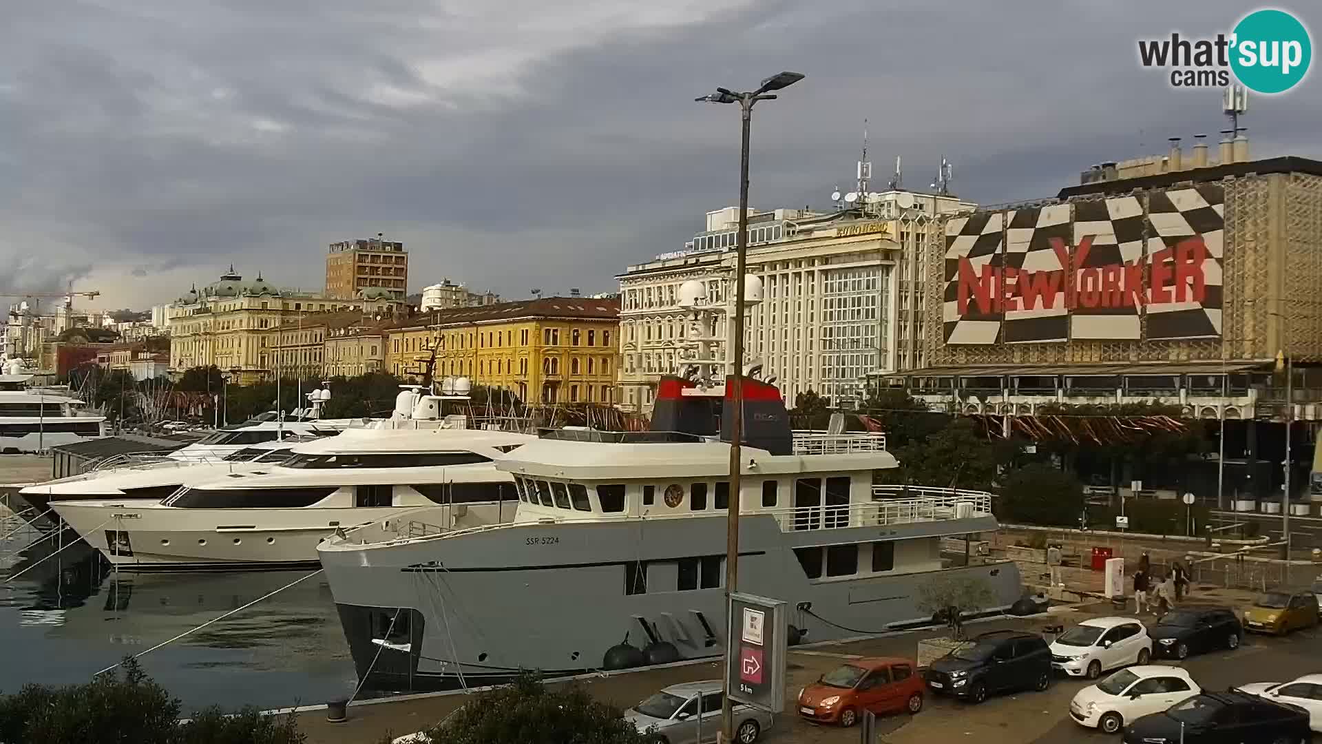 La Riva et Marina à Rijeka – Live Webcam Croatie