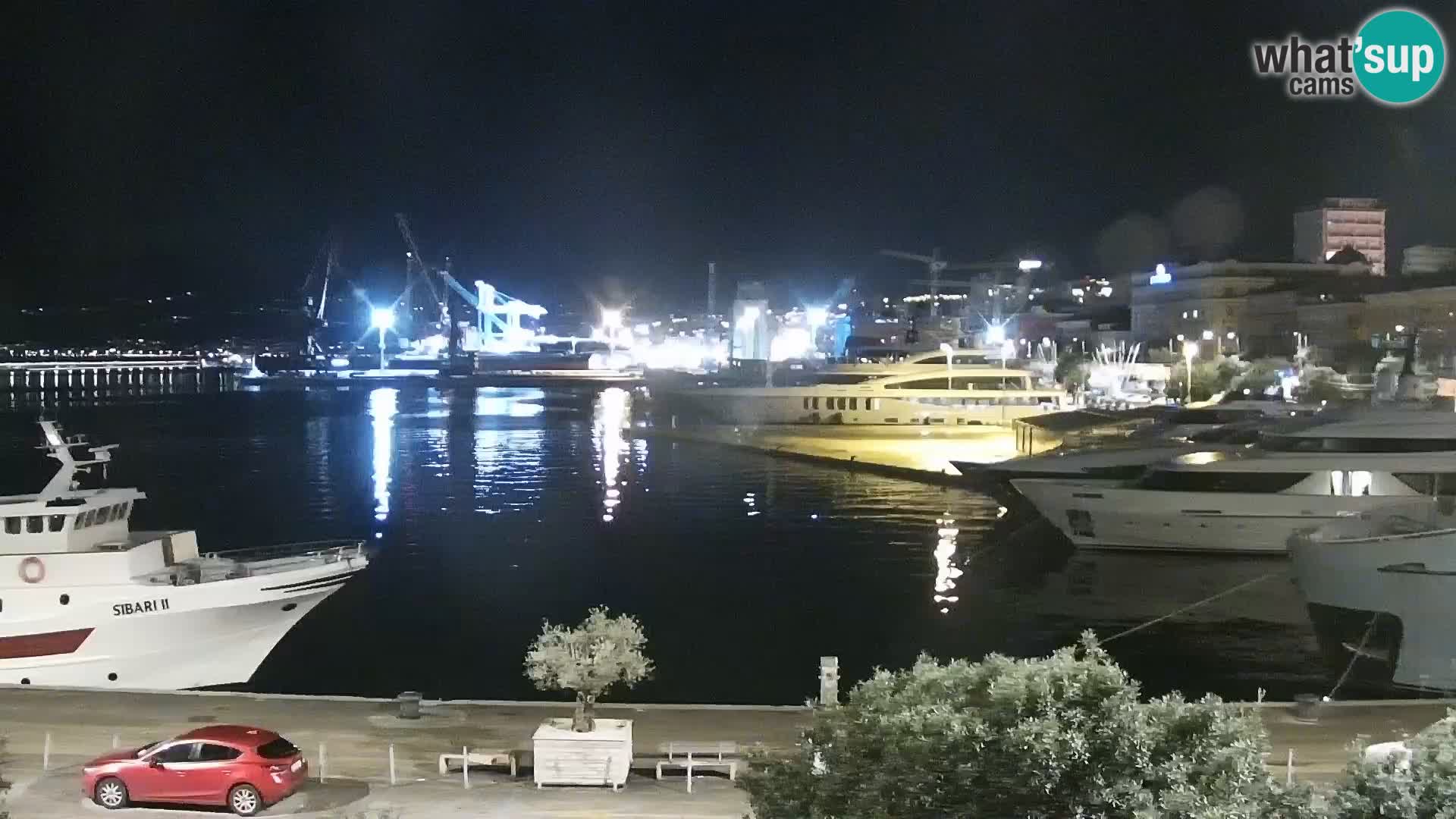 Die Riva und Marina in Rijeka – Live Webcam Kroatien