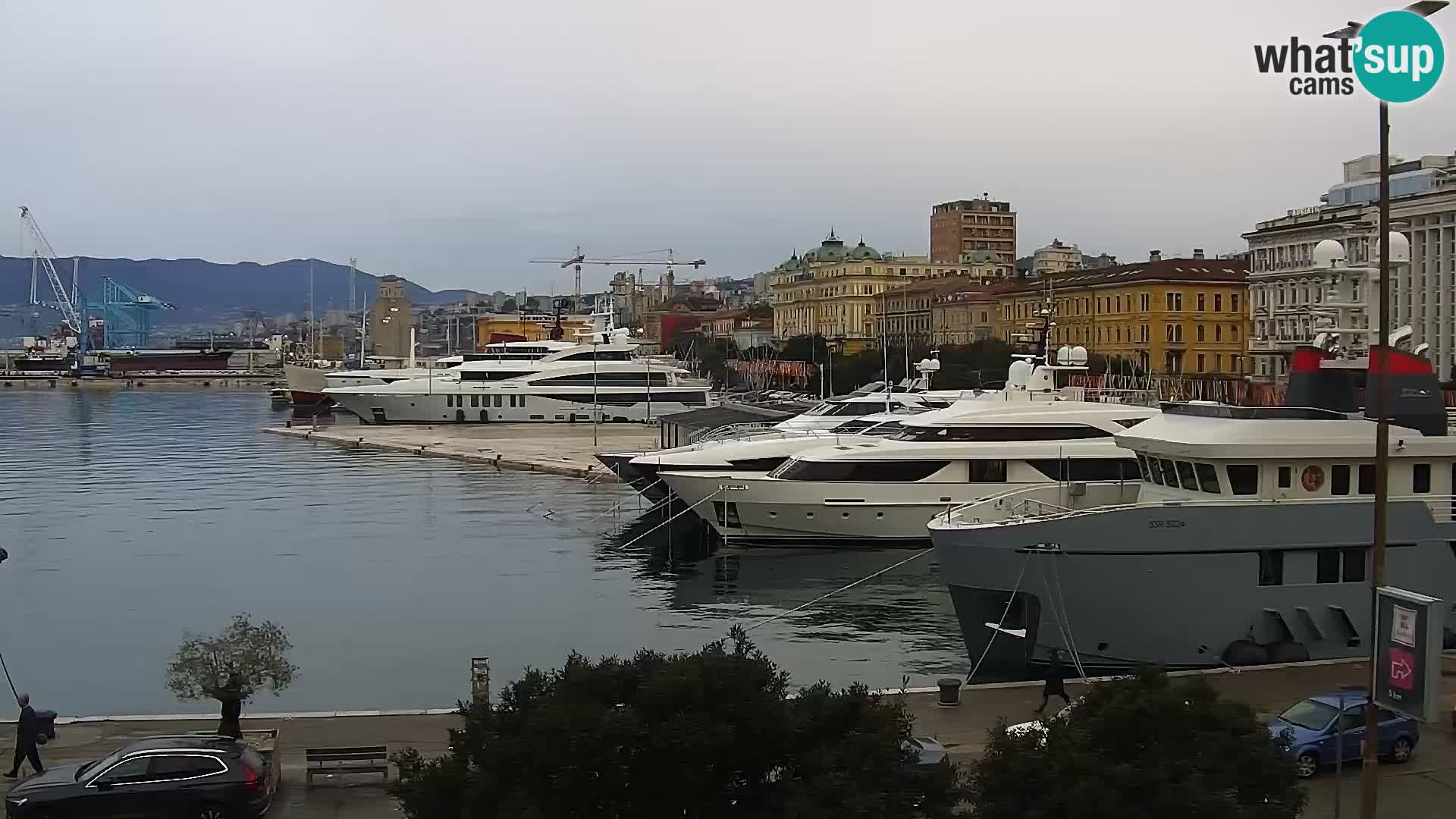 La Riva e la Marina a Rijeka (Fiume) – Live Webcam Croazia