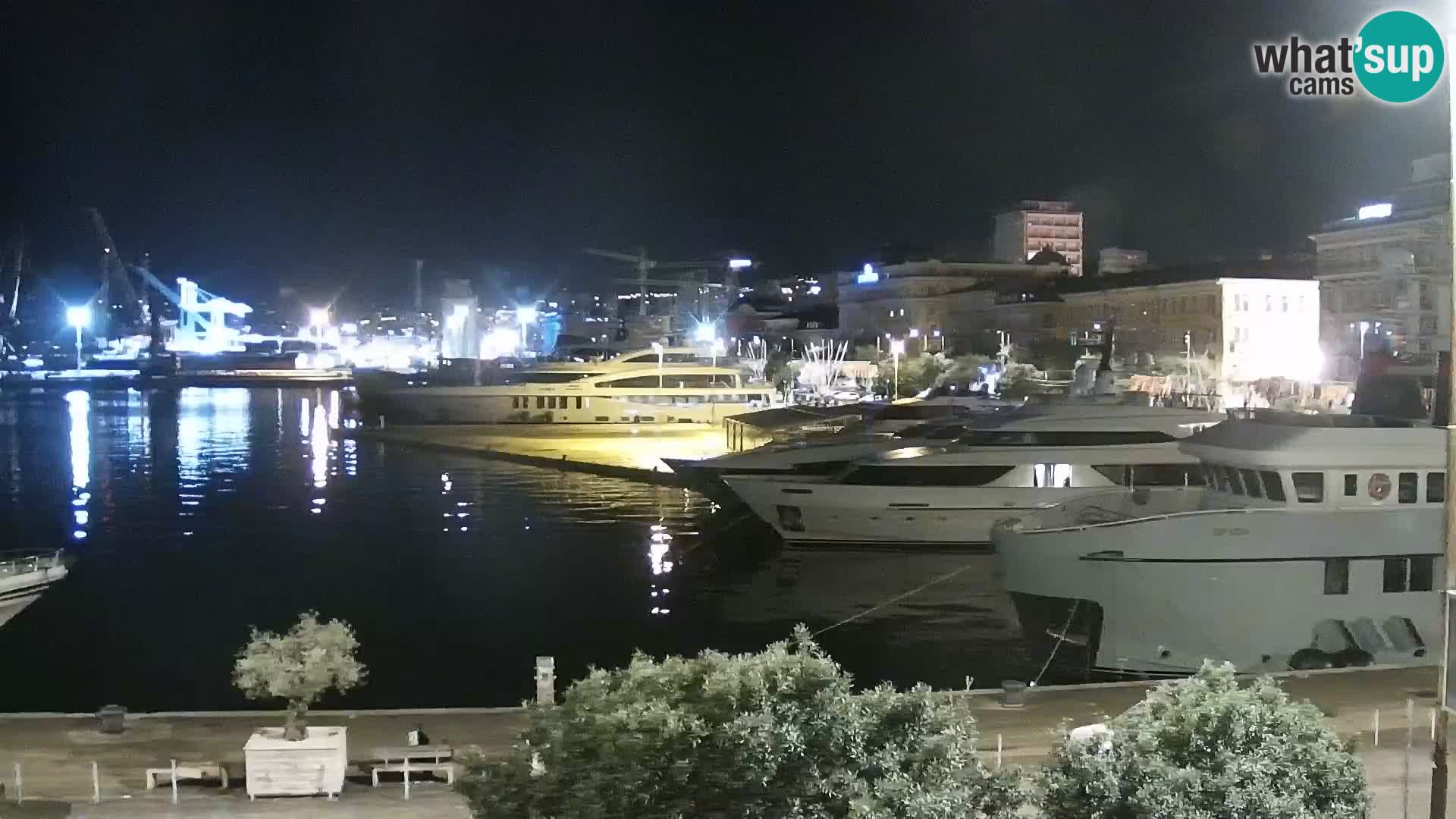 Die Riva und Marina in Rijeka – Live Webcam Kroatien