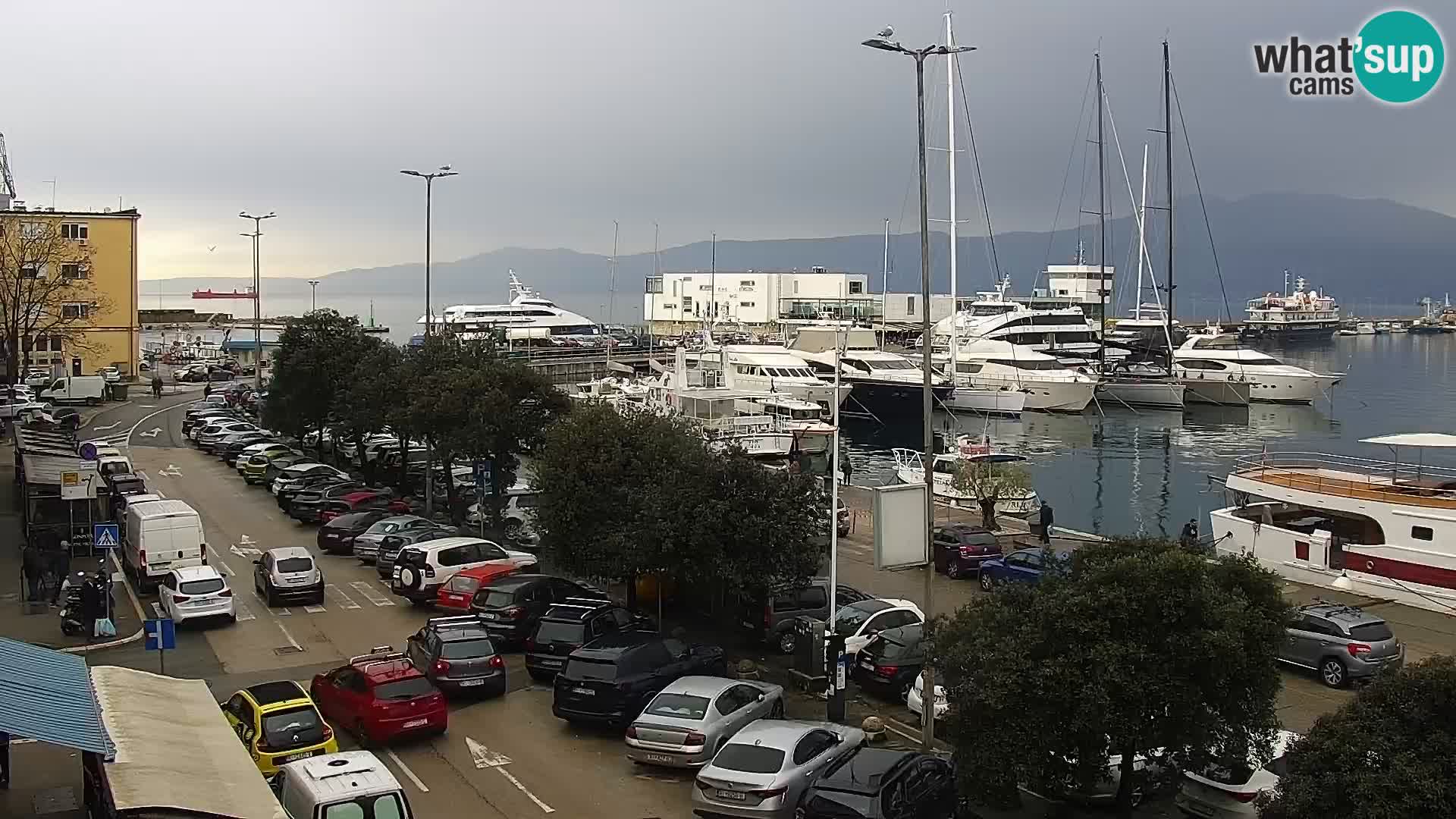 Riva i Marina u Rijeci – Web kamera uživo u Hrvatskoj