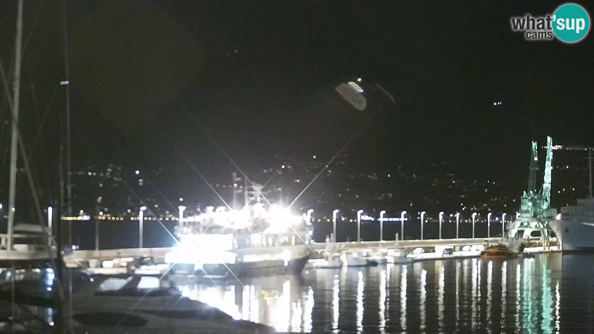 La Riva et Marina à Rijeka – Live Webcam Croatie