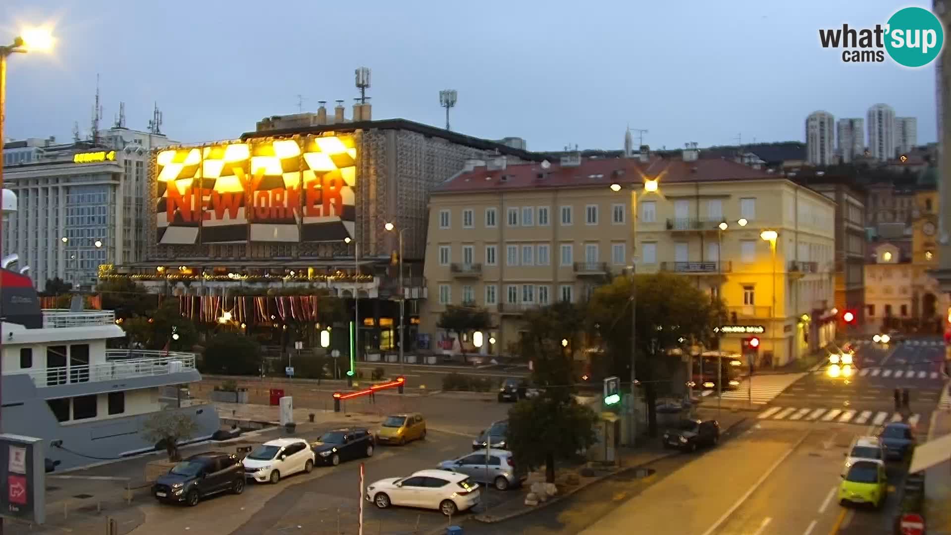 La Riva e la Marina a Rijeka (Fiume) – Live Webcam Croazia
