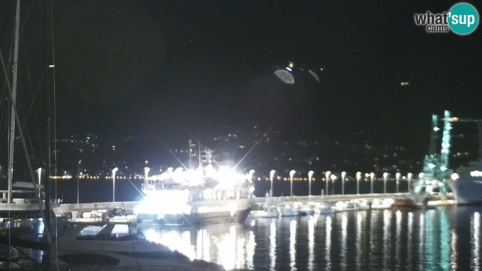 Riva in Marina v Reki – Spletna kamera v živo Hrvaška