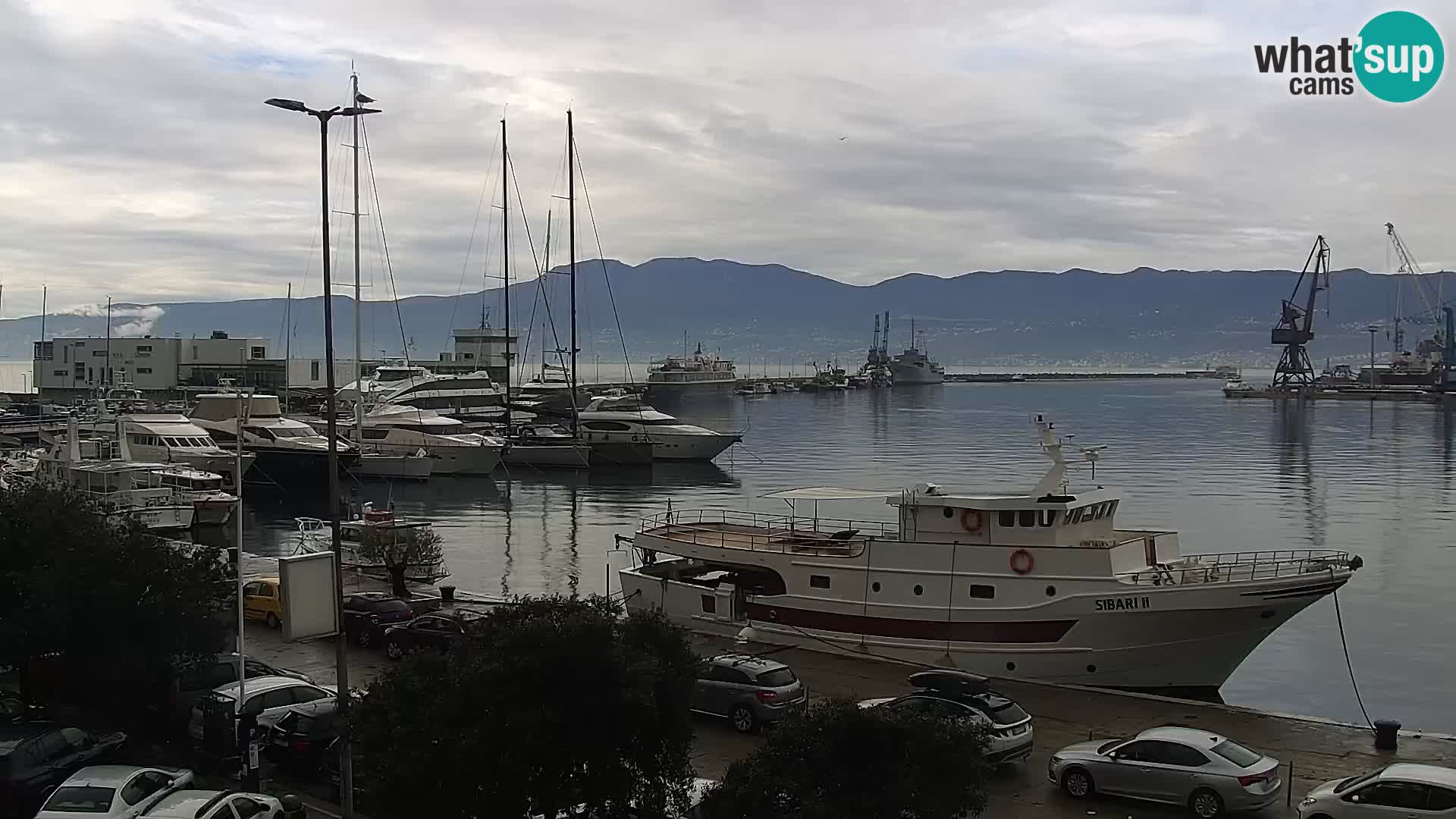 Die Riva und Marina in Rijeka – Live Webcam Kroatien