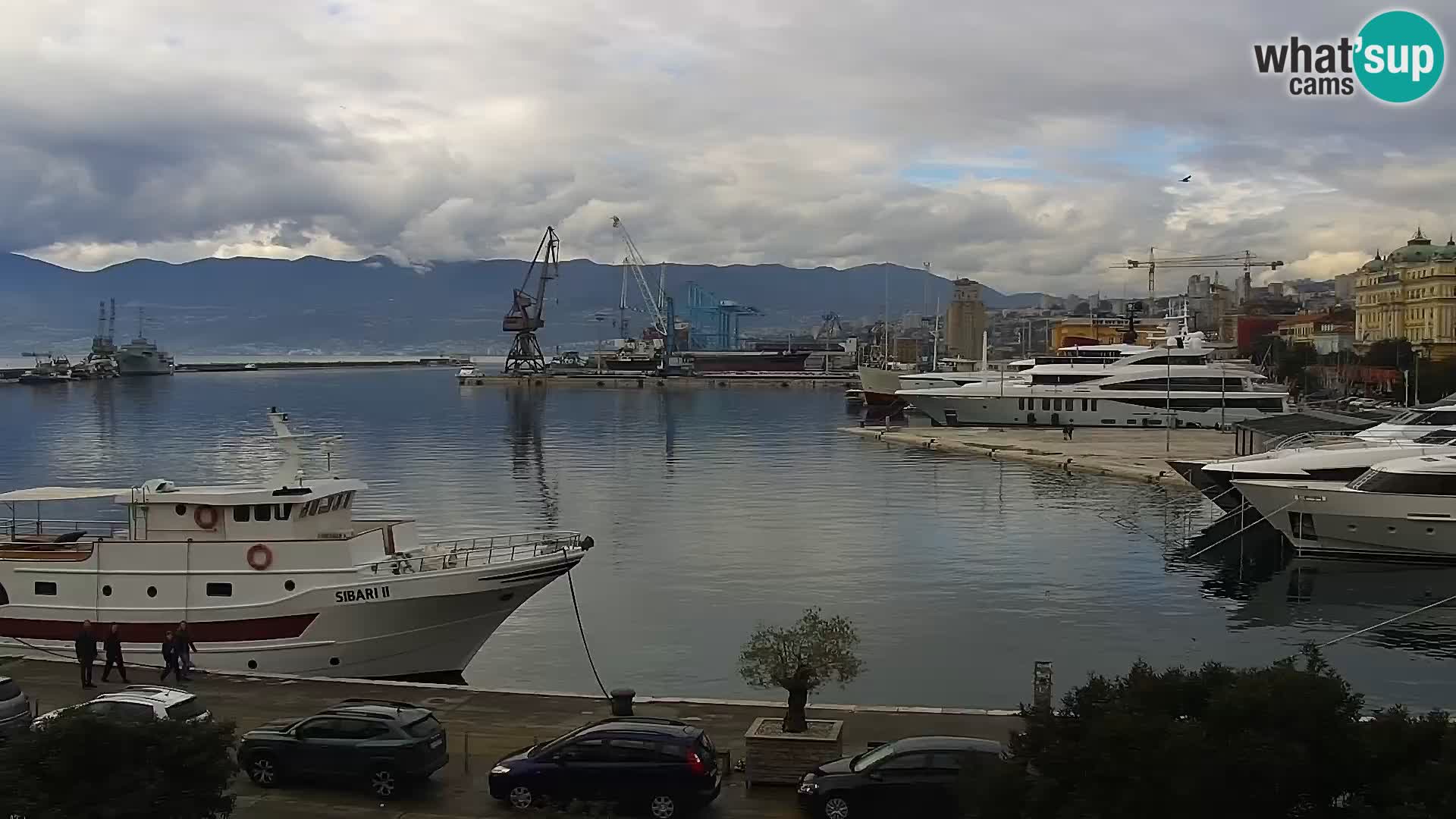 La Riva et Marina à Rijeka – Live Webcam Croatie
