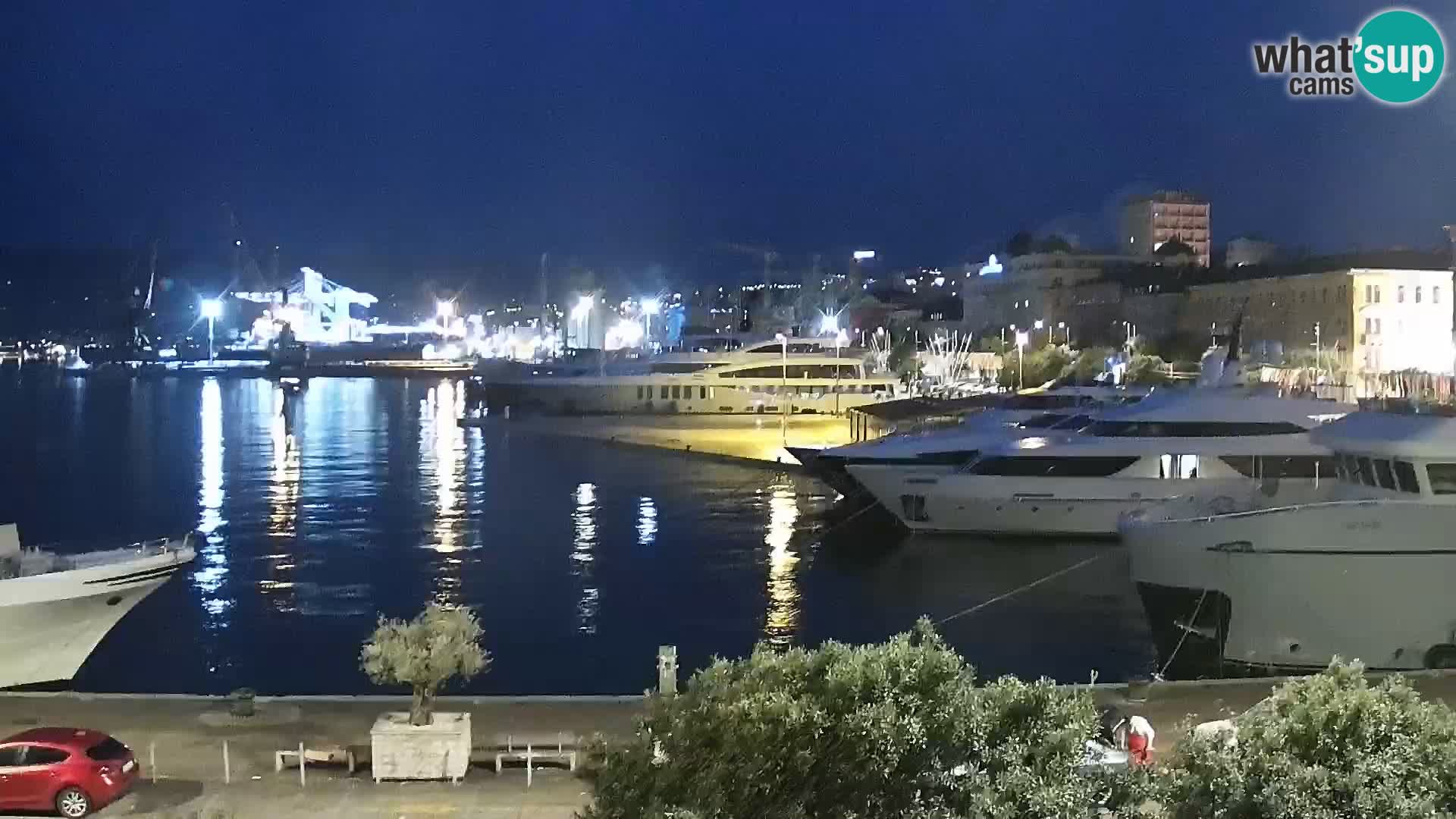 La Riva et Marina à Rijeka – Live Webcam Croatie