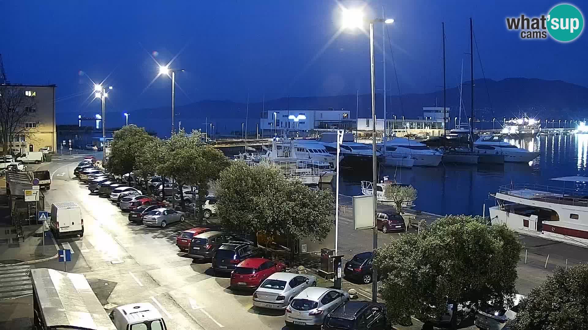 La Riva et Marina à Rijeka – Live Webcam Croatie