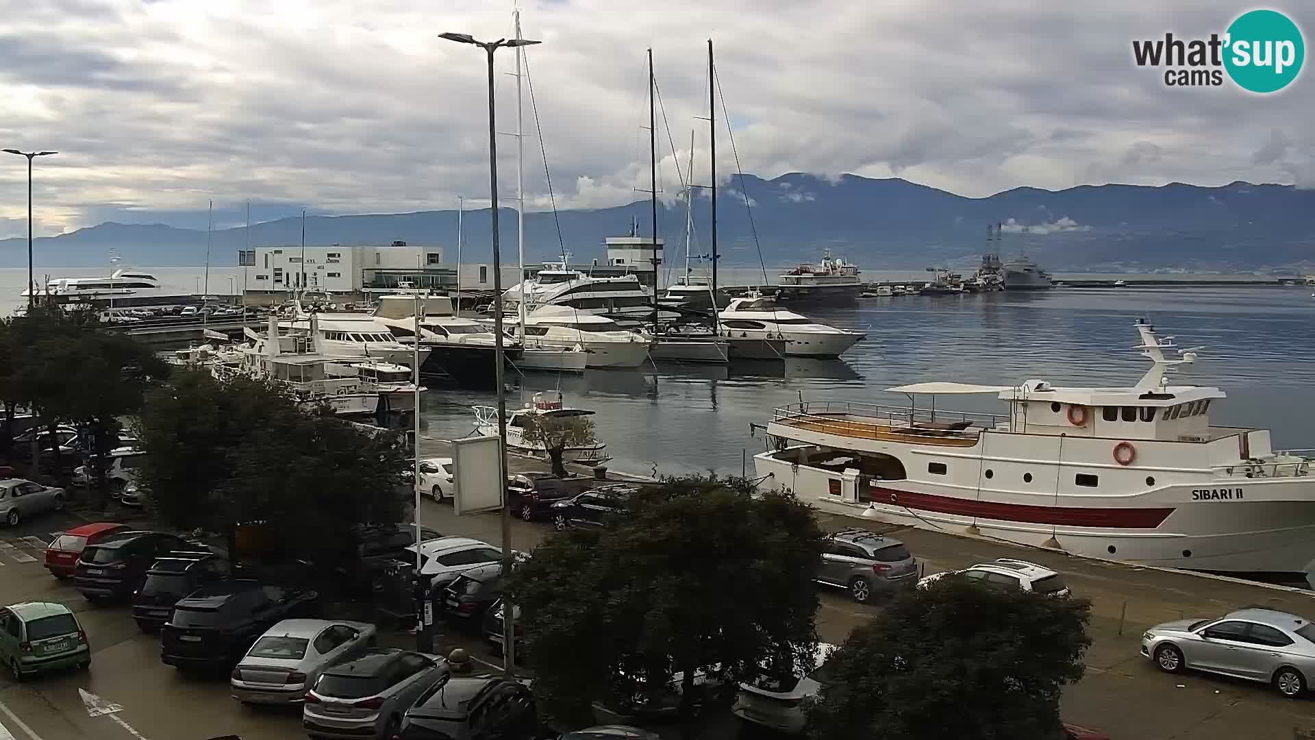 Die Riva und Marina in Rijeka – Live Webcam Kroatien