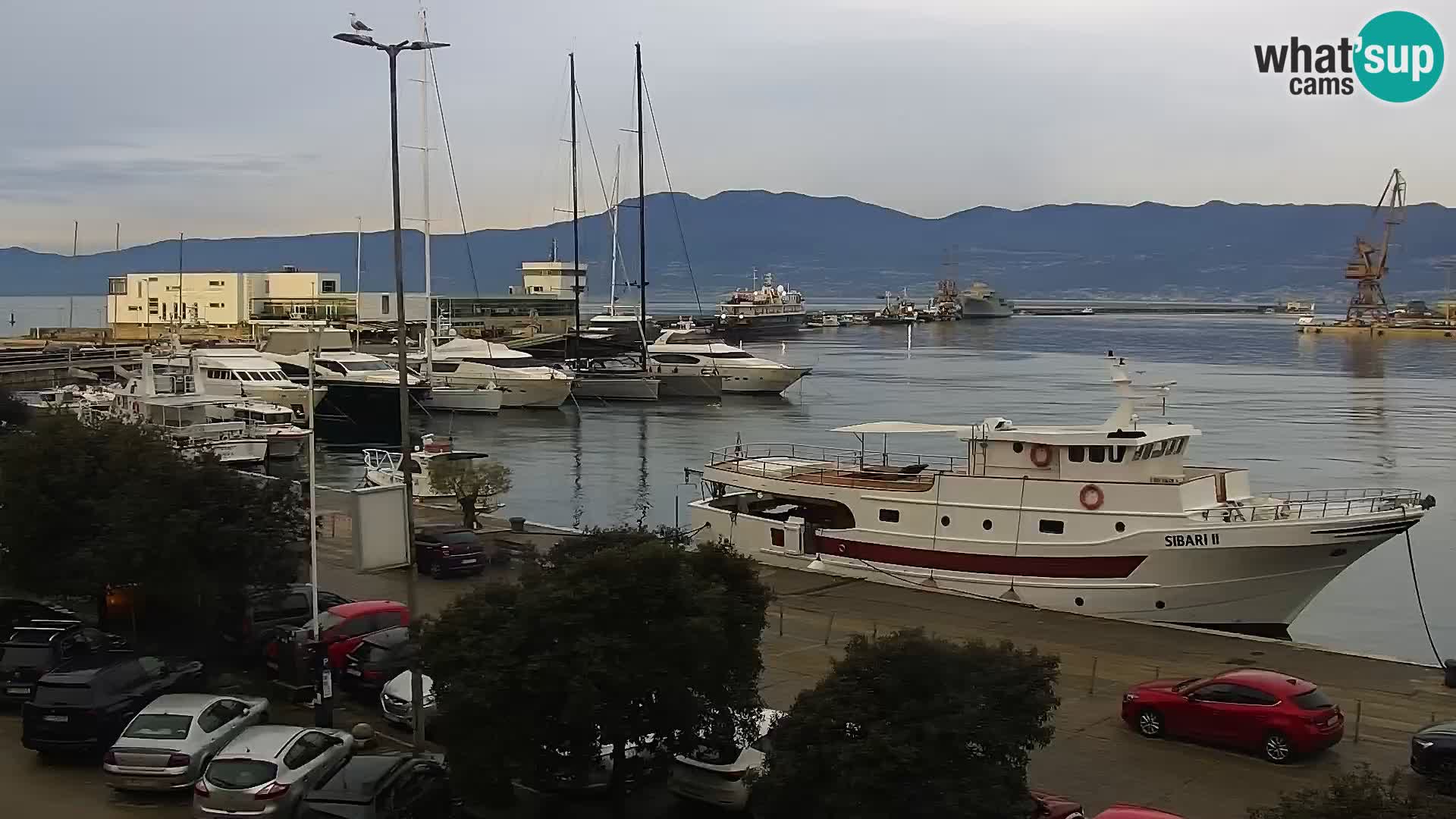 The Riva and Marina in Rijeka  – Live Webcam Croatia