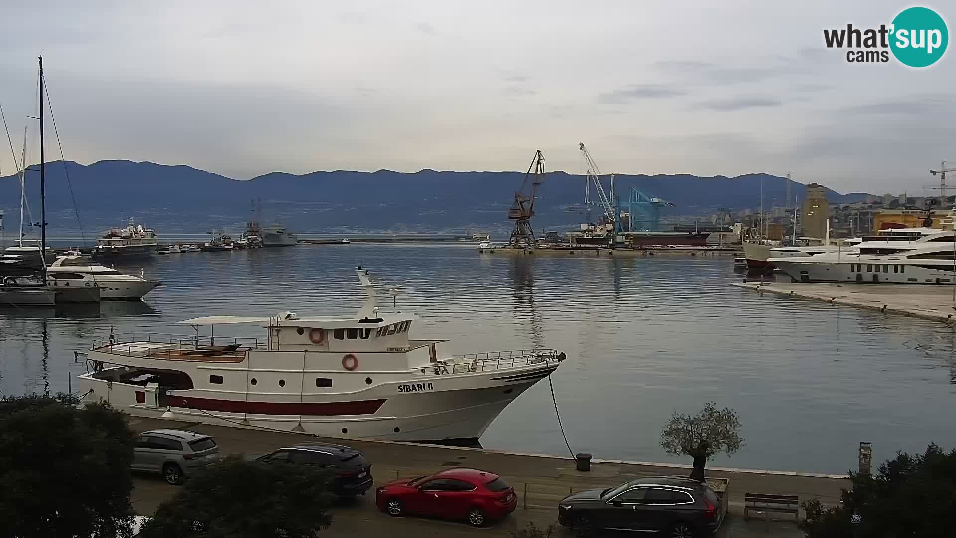 La Riva e la Marina a Rijeka (Fiume) – Live Webcam Croazia