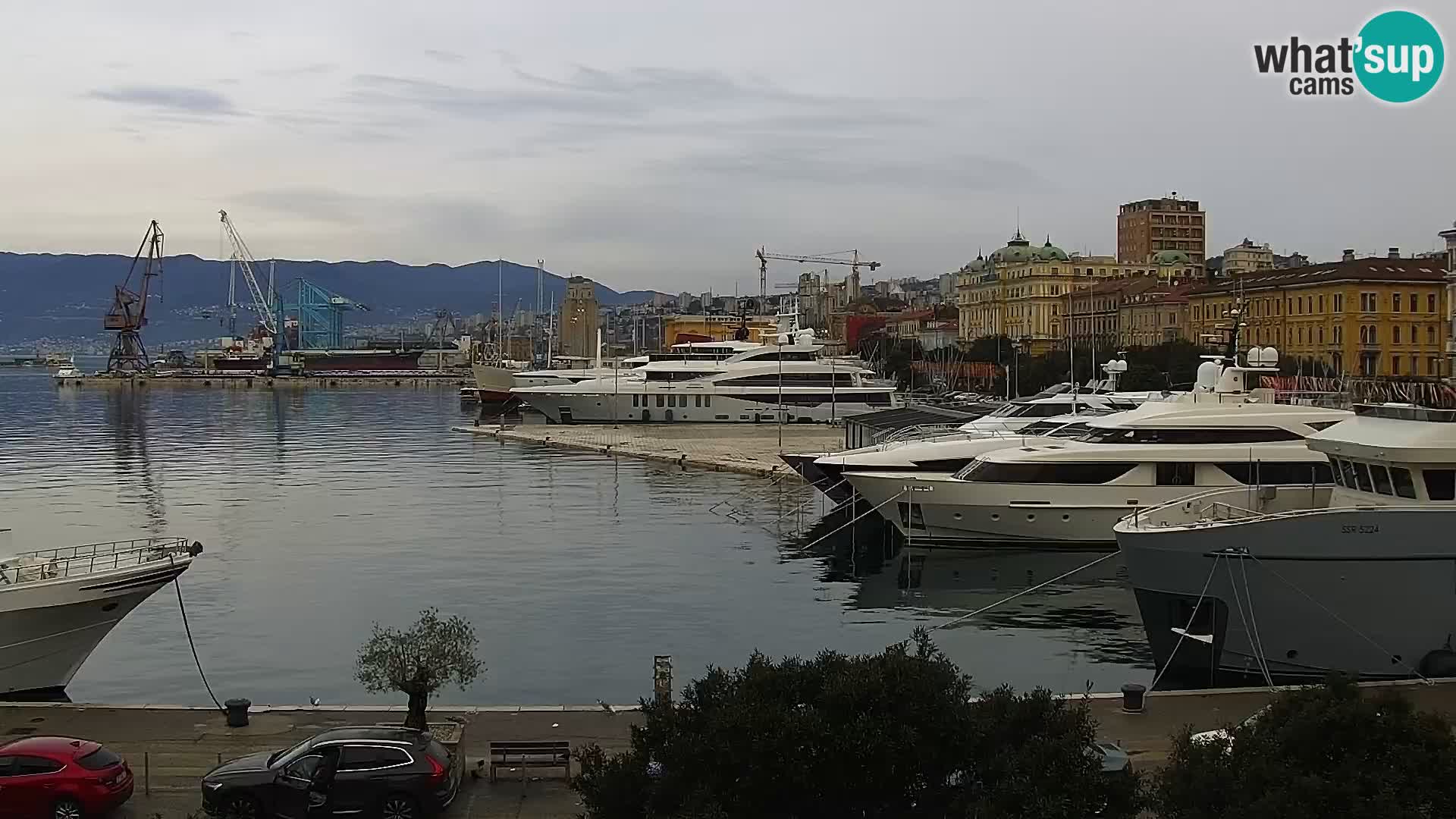 La Riva e la Marina a Rijeka (Fiume) – Live Webcam Croazia