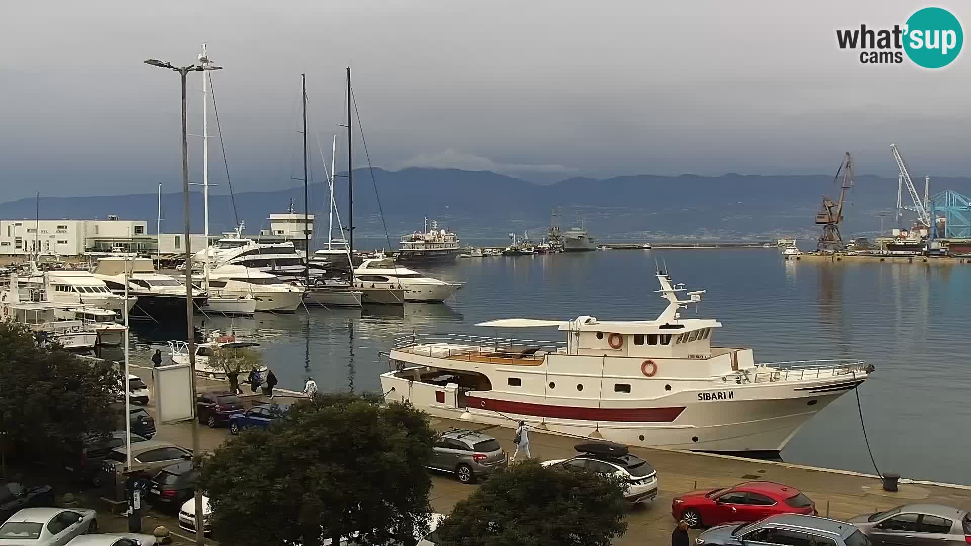 The Riva and Marina in Rijeka  – Live Webcam Croatia