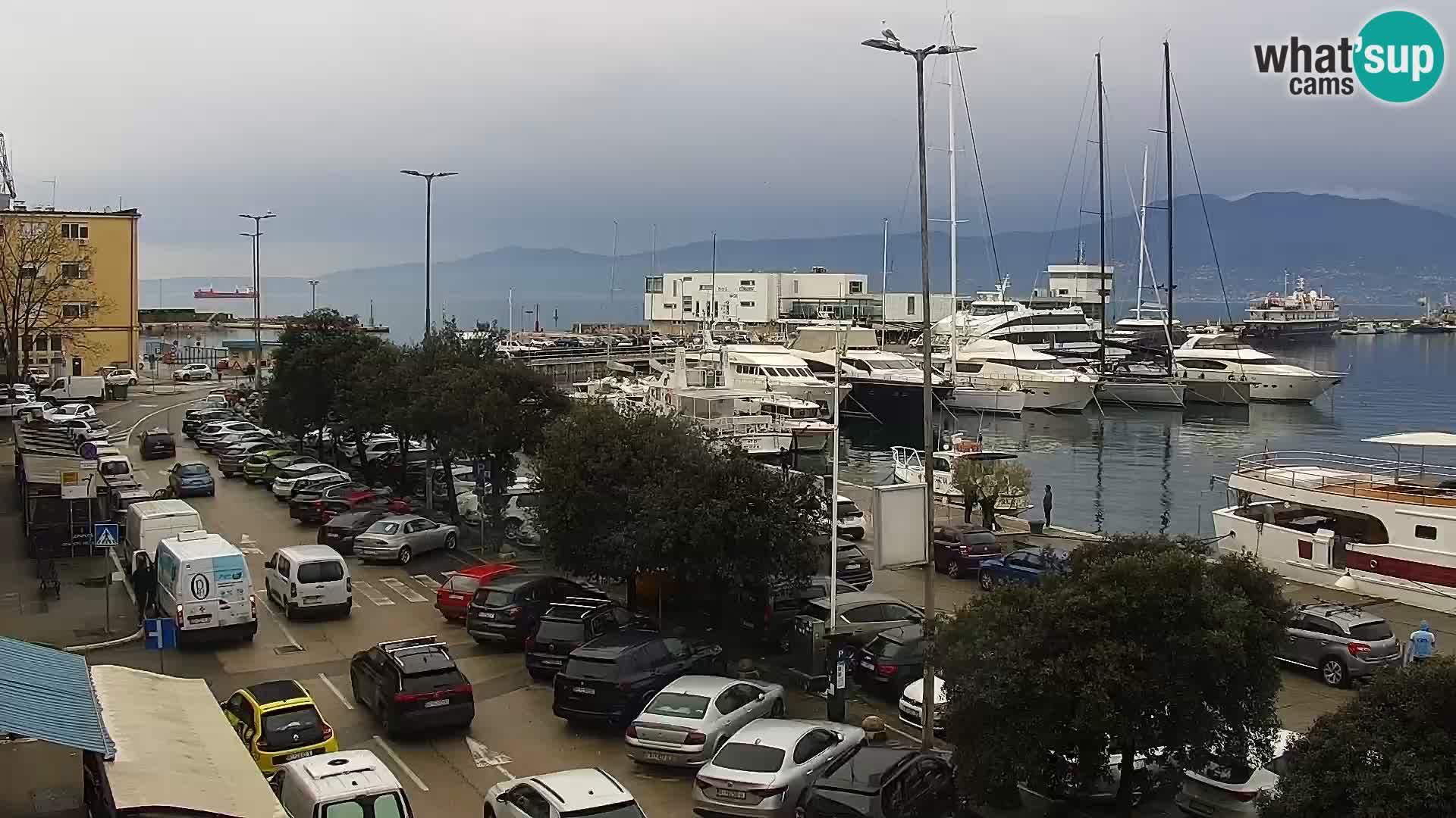 Die Riva und Marina in Rijeka – Live Webcam Kroatien