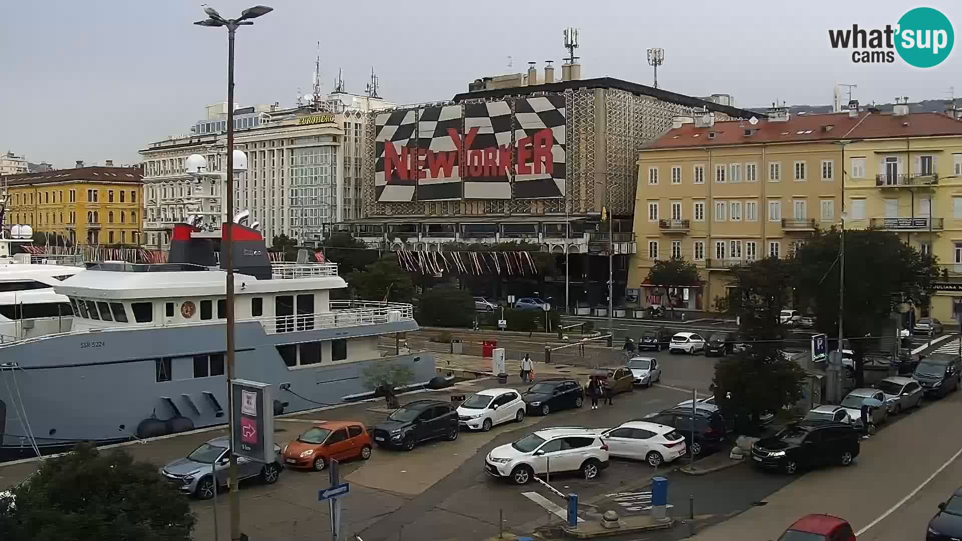 La Riva e la Marina a Rijeka (Fiume) – Live Webcam Croazia