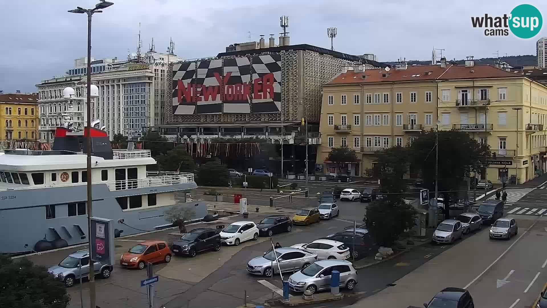 The Riva and Marina in Rijeka  – Live Webcam Croatia