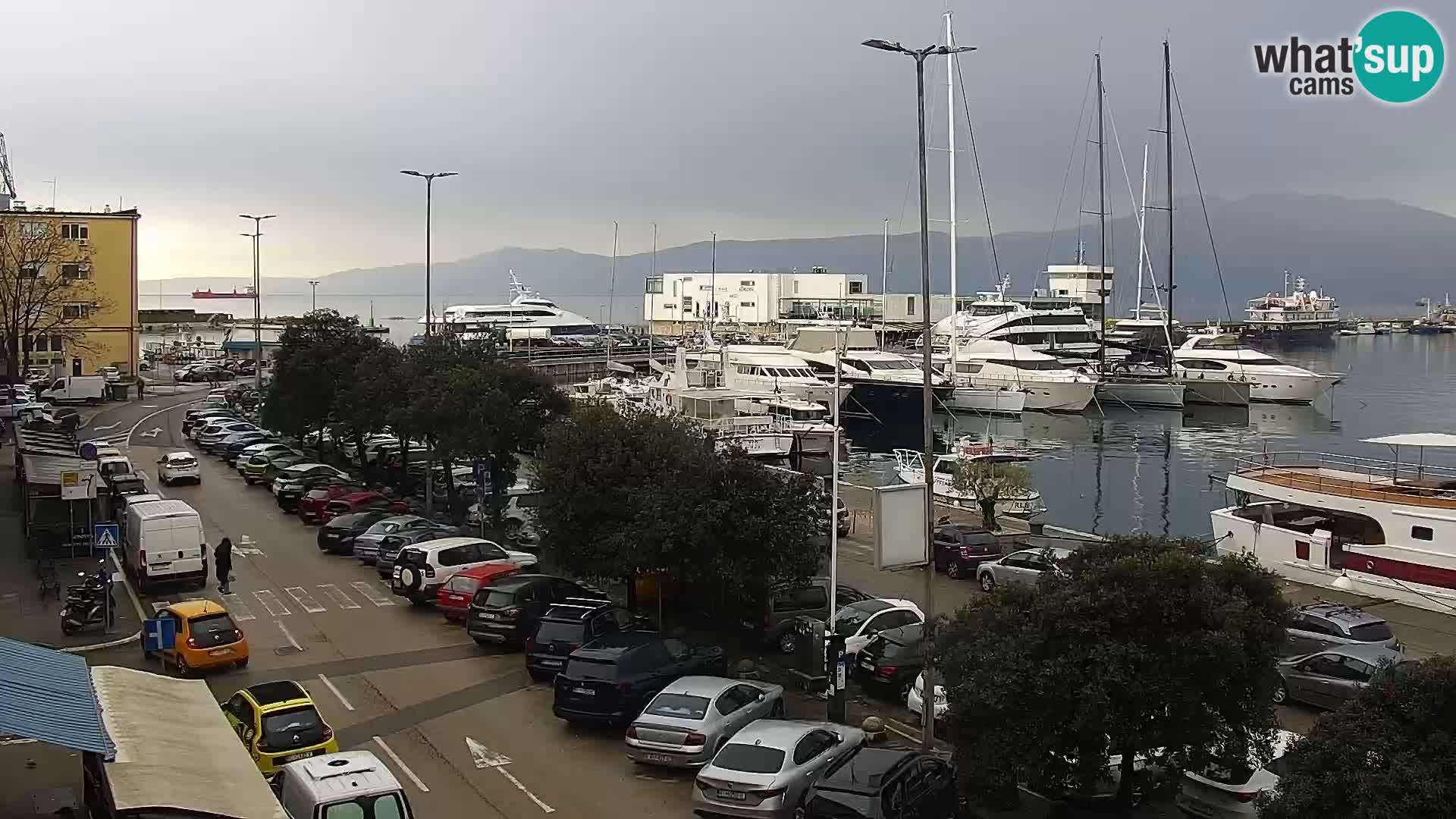The Riva and Marina in Rijeka  – Live Webcam Croatia
