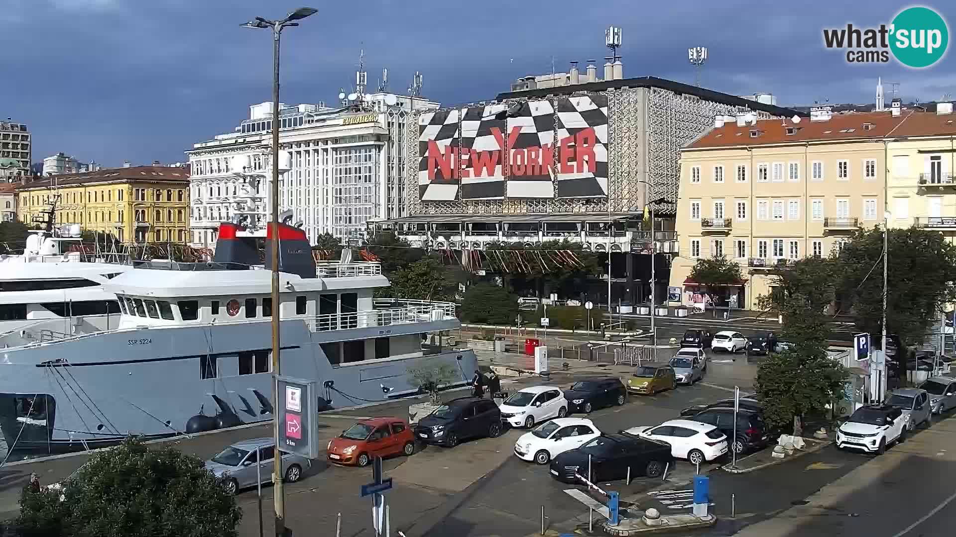La Riva y Marina en Rijeka – Webcam en vivo Croacia