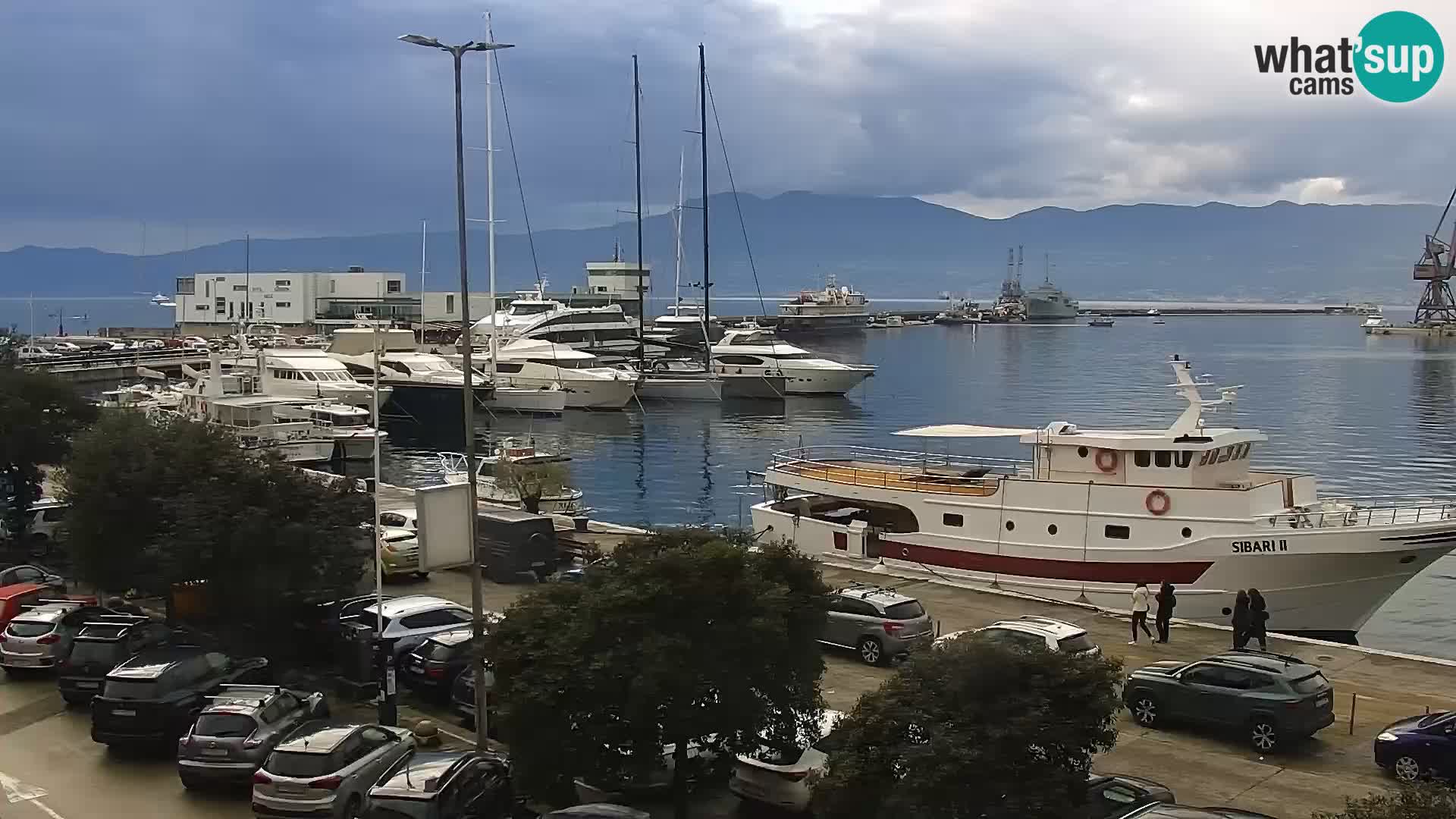 La Riva et Marina à Rijeka – Live Webcam Croatie