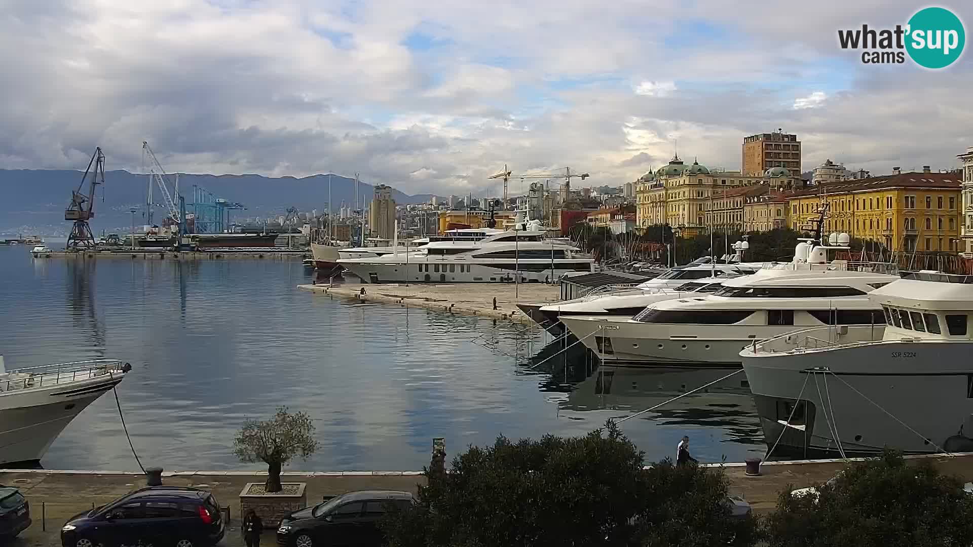 La Riva et Marina à Rijeka – Live Webcam Croatie