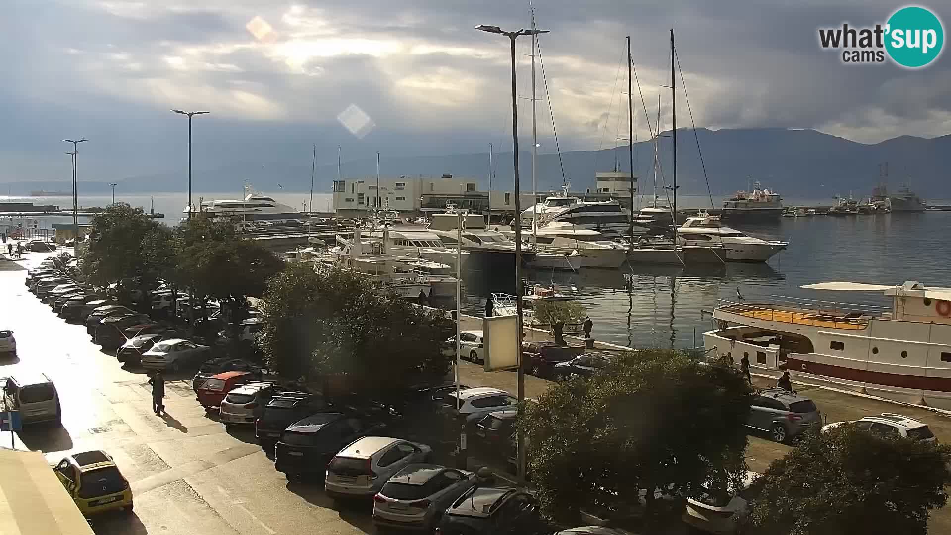La Riva et Marina à Rijeka – Live Webcam Croatie